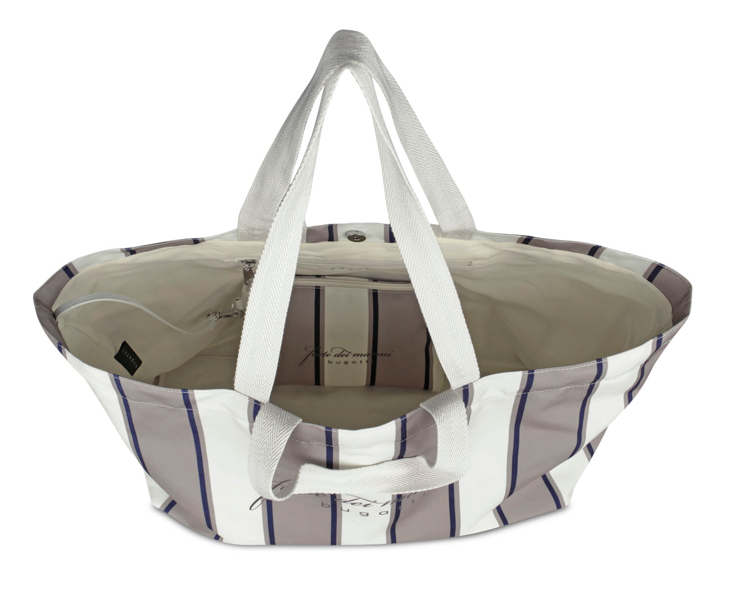 Tote Bag im maritimen Design in ecru