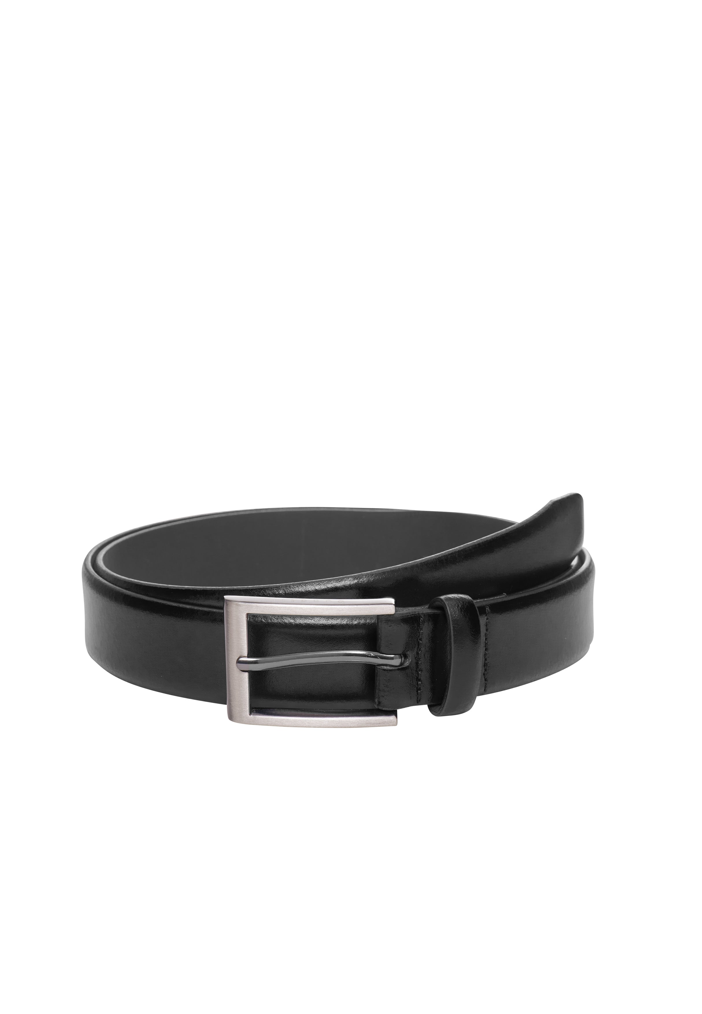 Gürtel aus Leder in schwarz