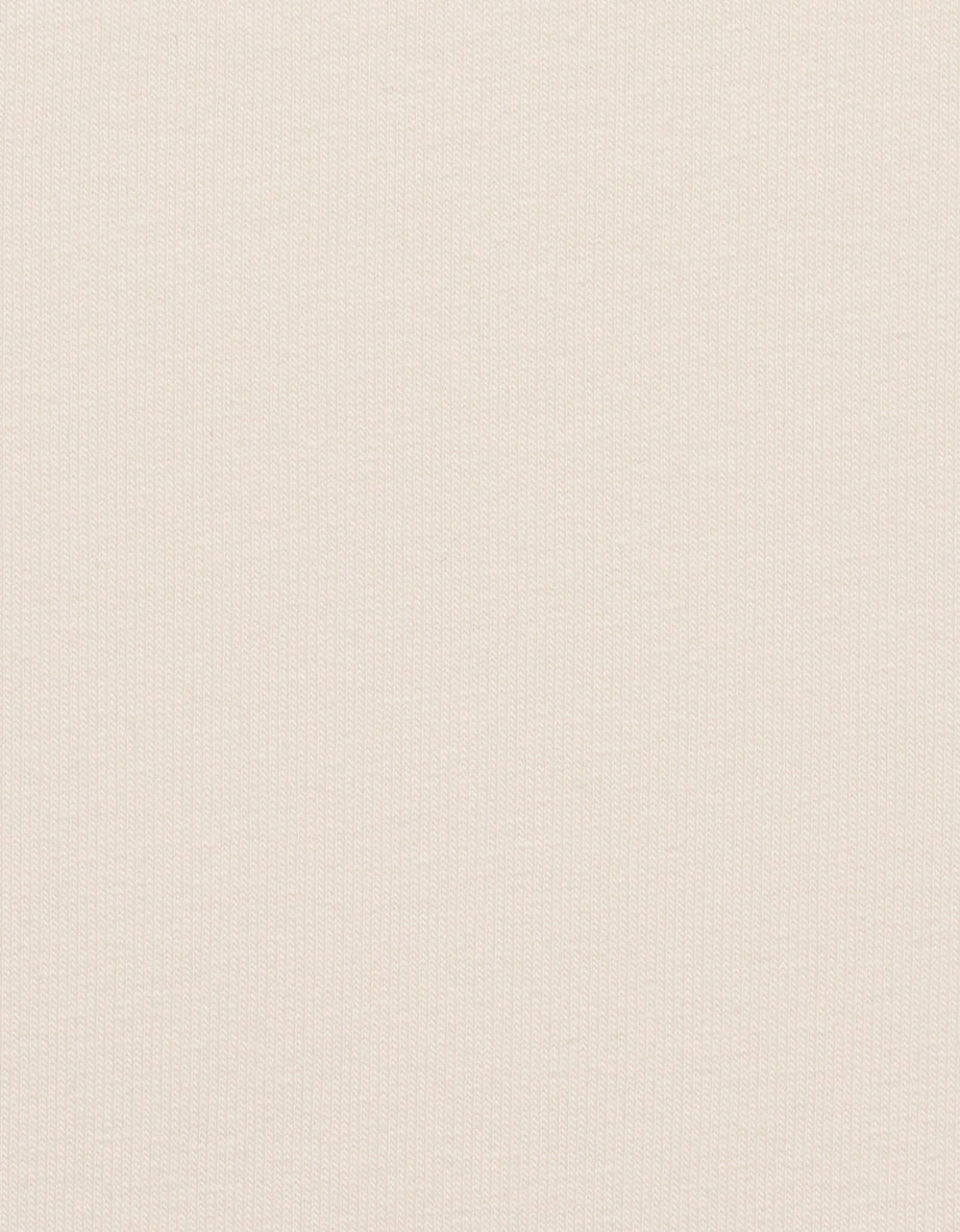 Weißer bugatti Pullover mit goldener "capri" Schrift, Büstenbild.