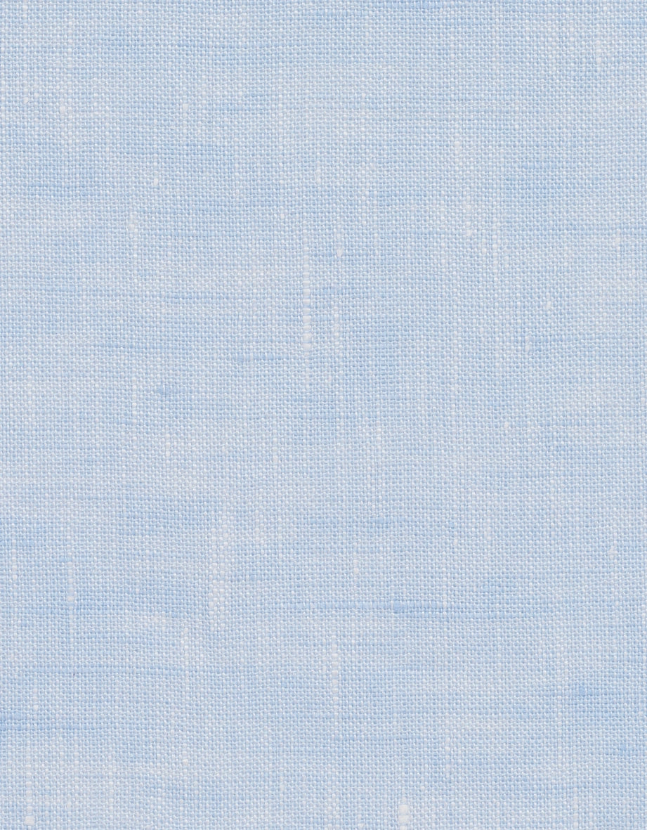 Hellblauer Leinenstoff mit feiner Webstruktur, ideal für sommerliche bugatti-Outfits.