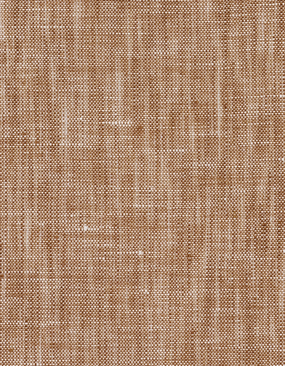 bugatti Herrenhemd, beige Leinen, Büstenbild, klassischer Kragen, Knopfleiste.