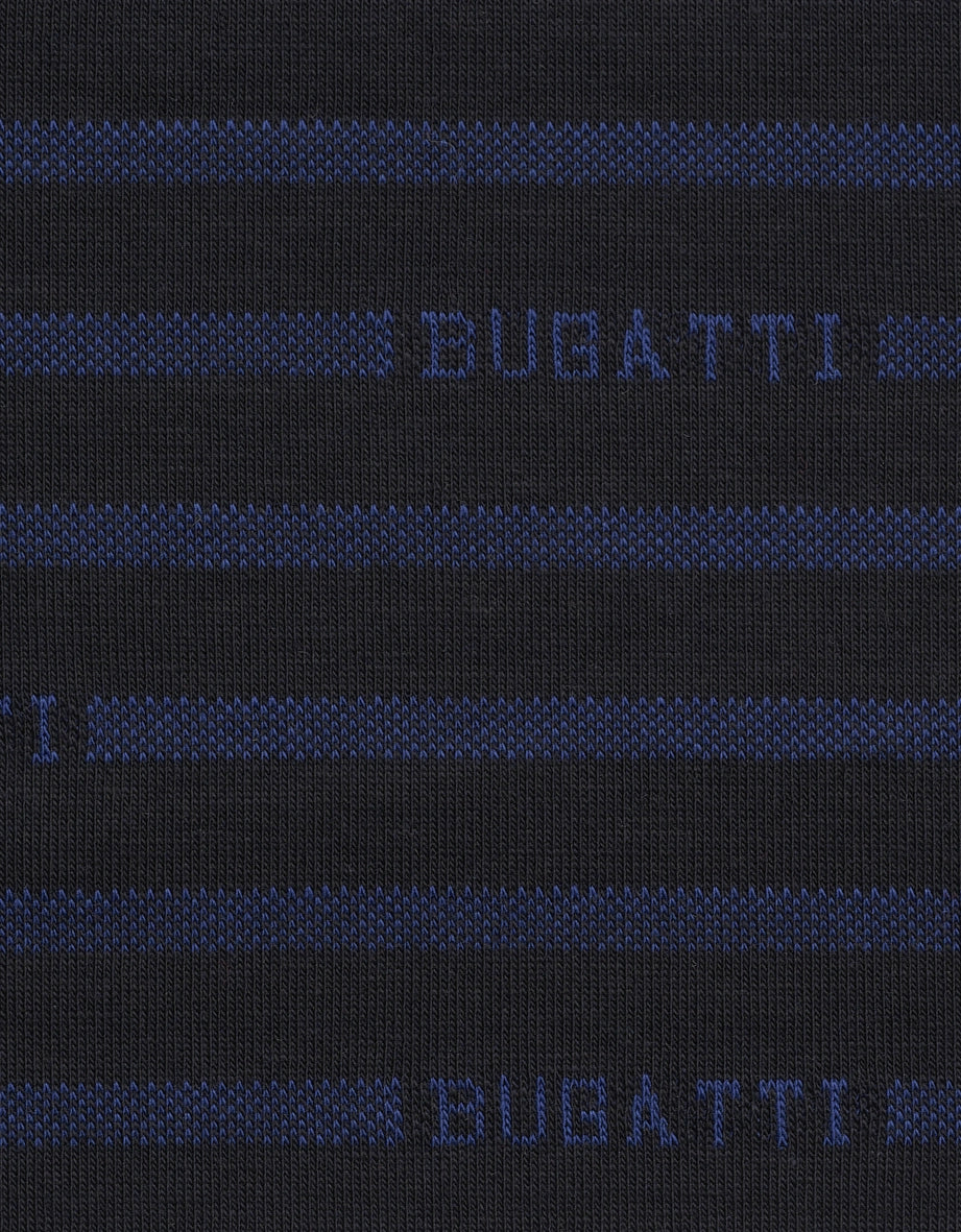 bugatti blue knit pattern on black background, texture detail shot.