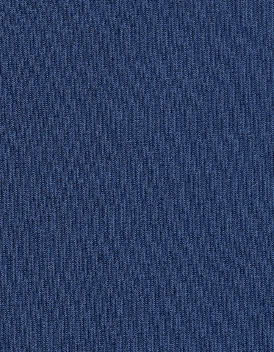 Strukturierter blauer Stoff mit feiner Rippenstruktur, ideal für bugatti Pullover.