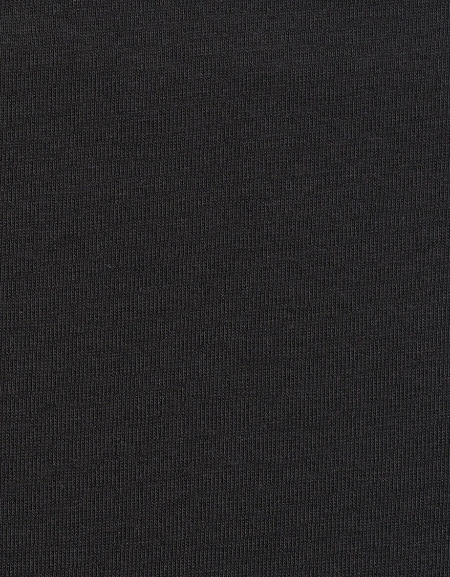 Black fabric with fine ribbed texture, ideal for timeless bugatti outfits.