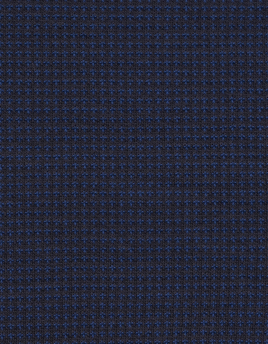 Dark blue fabric with fine check pattern, detailed and elegant for bugatti fashion.