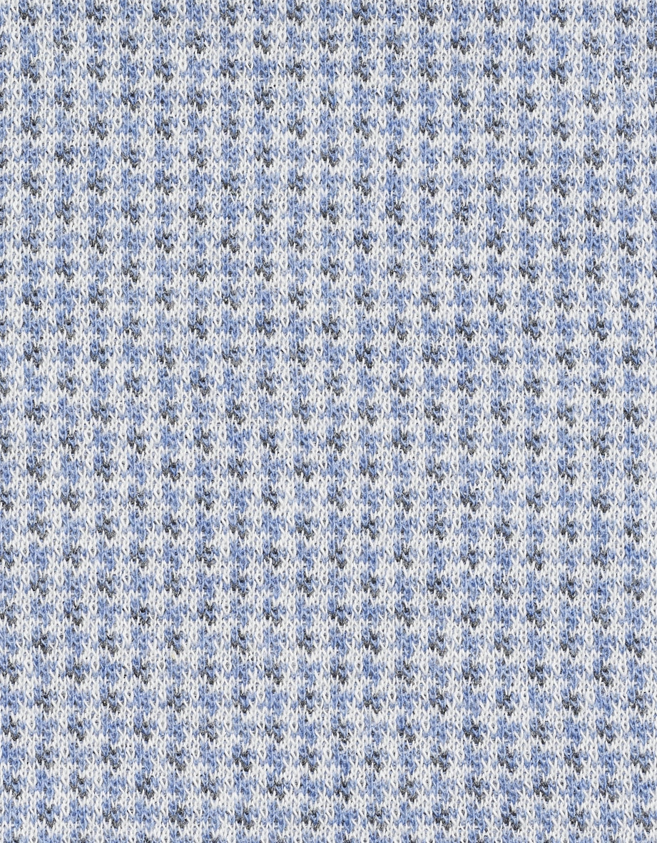 Blue and white knit pattern for bugatti outfit, perfect for stylish and cozy looks.