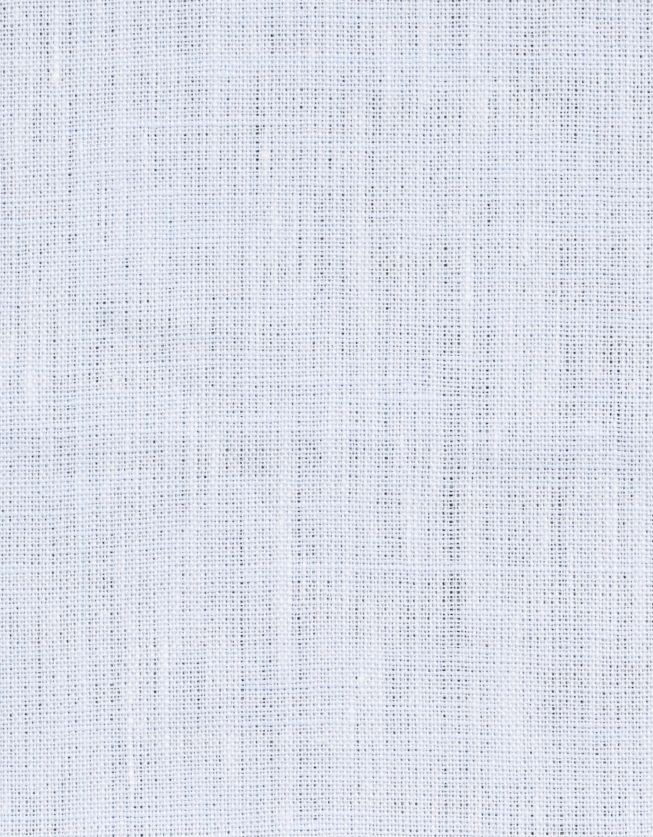 Einfarbiges, hellblaues Leinengewebe von bugatti, strukturiert, texturierte Stoffansicht.