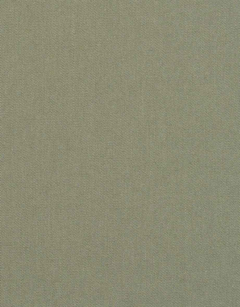 Grüner Stoff mit feiner Webstruktur, Detailansicht.