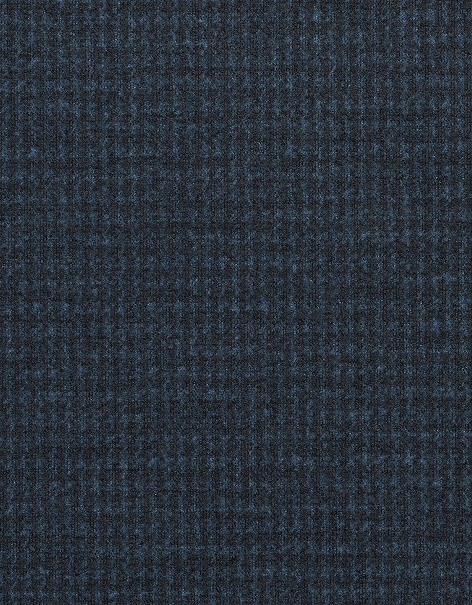 Dunkelblaue bugatti Hose, feines Muster, legeres Büstenbild.