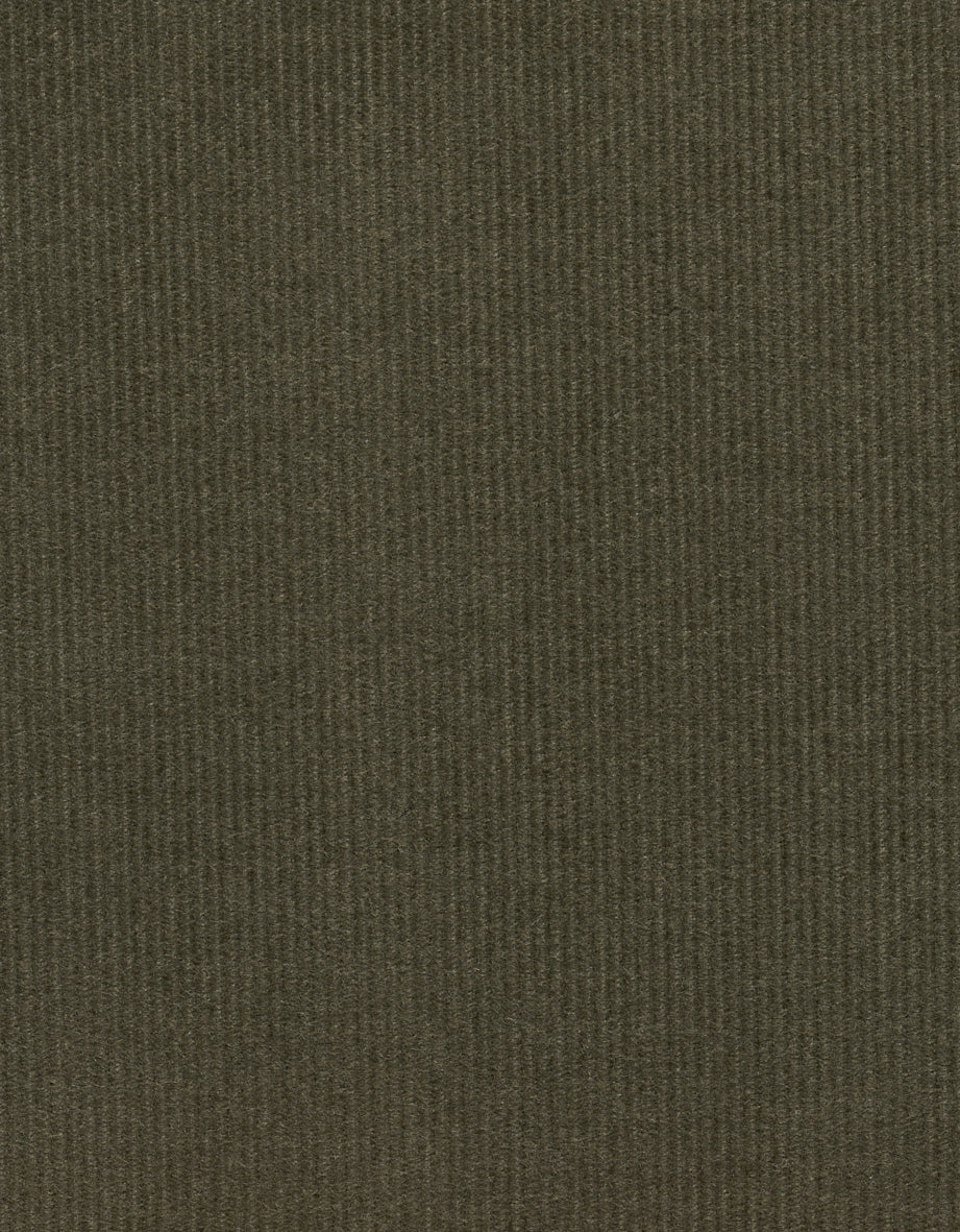 Cordstoff in Olivgrün mit feiner Rippenstruktur, ideal für elegante bugatti Outfits.