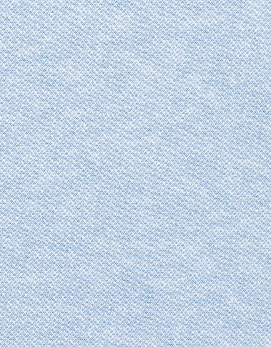 Hellblauer Stoff mit feinem Muster, Detailaufnahme für bugatti.