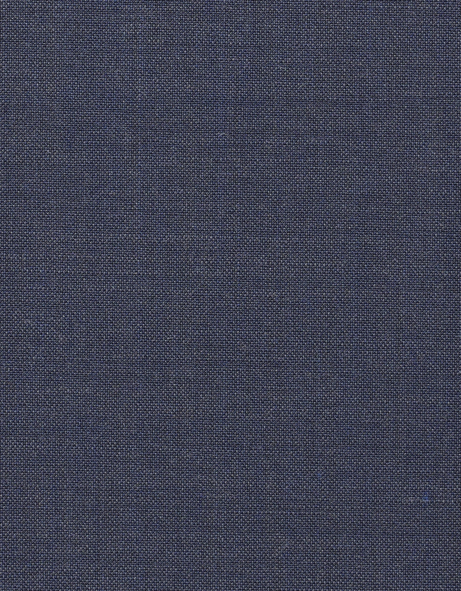 Donkerblauwe stof met fijne structuur, ideaal voor elegante bugatti outfits.
