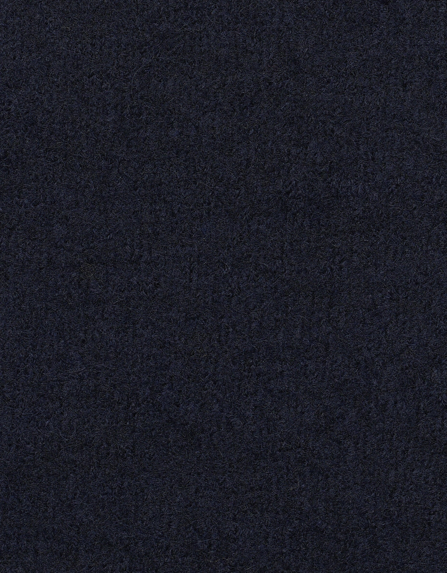 Donkerblauwe stof met fijne structuur, ideaal voor stijlvolle bugatti outfits.