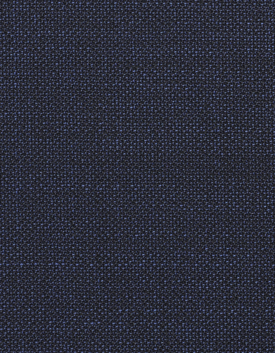 Donkerblauwe stof met fijne structuur, perfect voor elegante bugatti outfits.