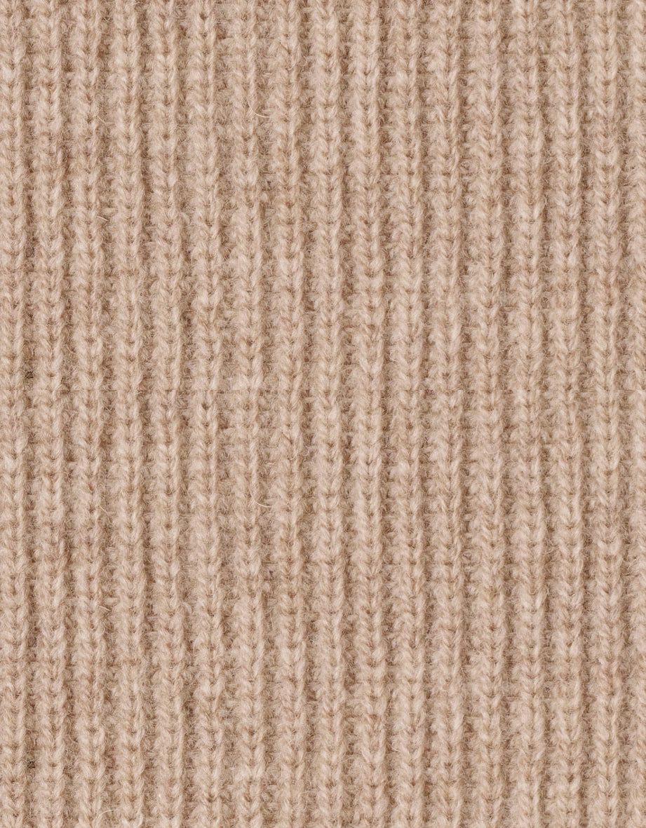 Strickmuster in Beige, Detailaufnahme des Stoffes für ein elegantes bugatti-Design.