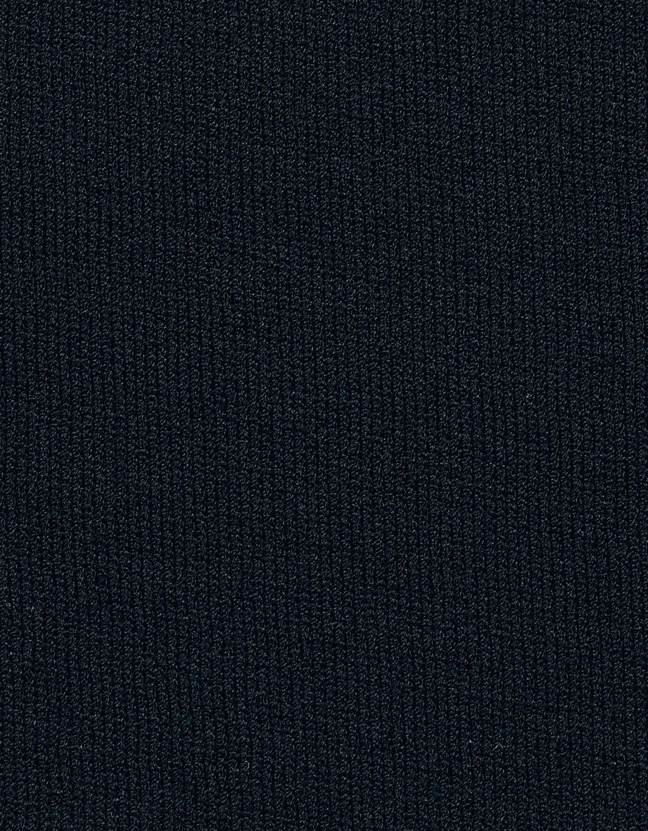 Dunkelblauer Stoff mit feiner Rippenstruktur, ideal für elegante bugatti Outfits.