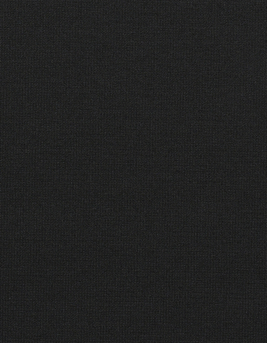 Zwarte stof met fijne weefstructuur, ideaal voor elegante bugatti outfits.