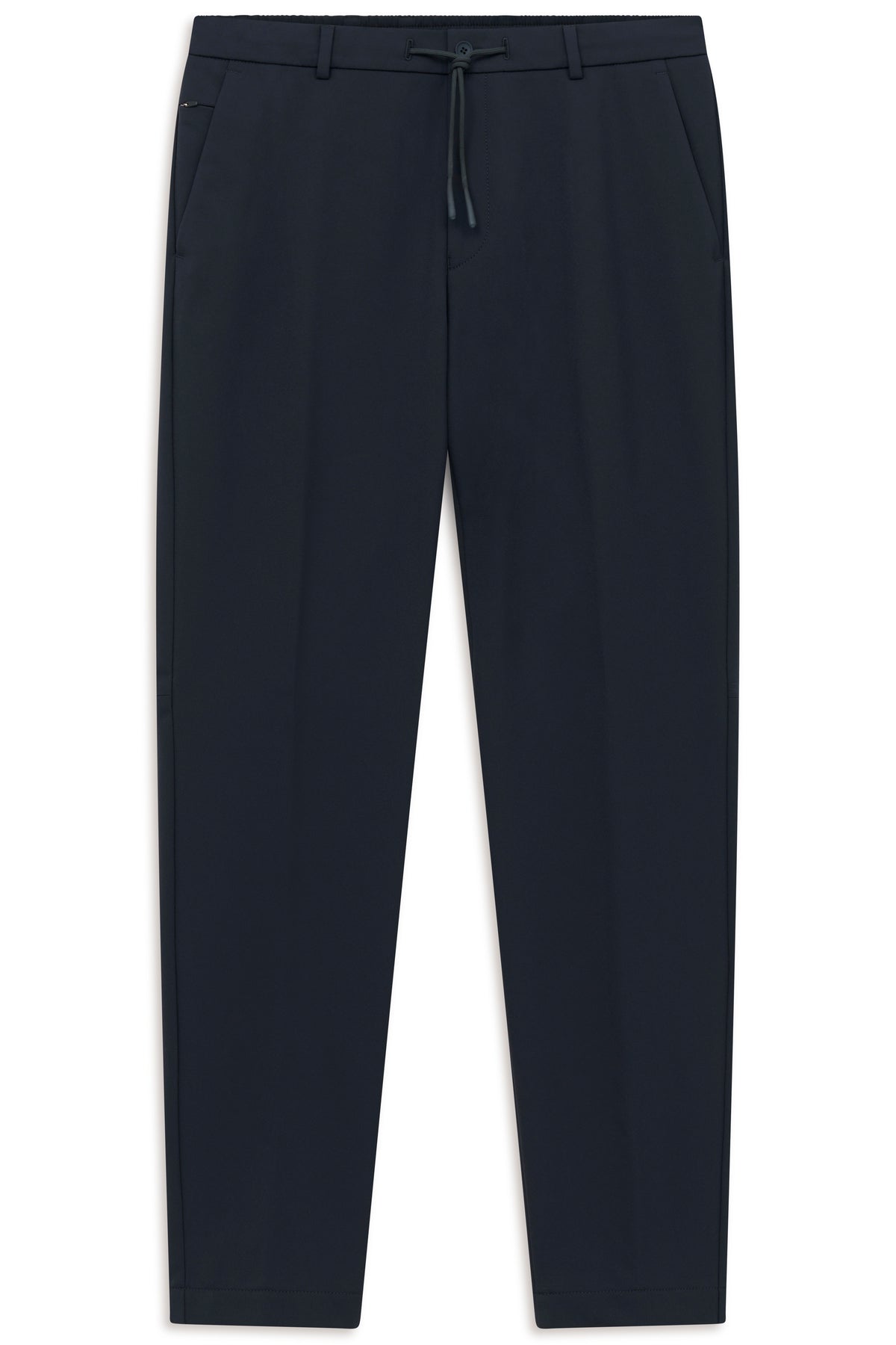 Navy blaue bugatti Hose, legeres Büstenbild, elegante Passform.