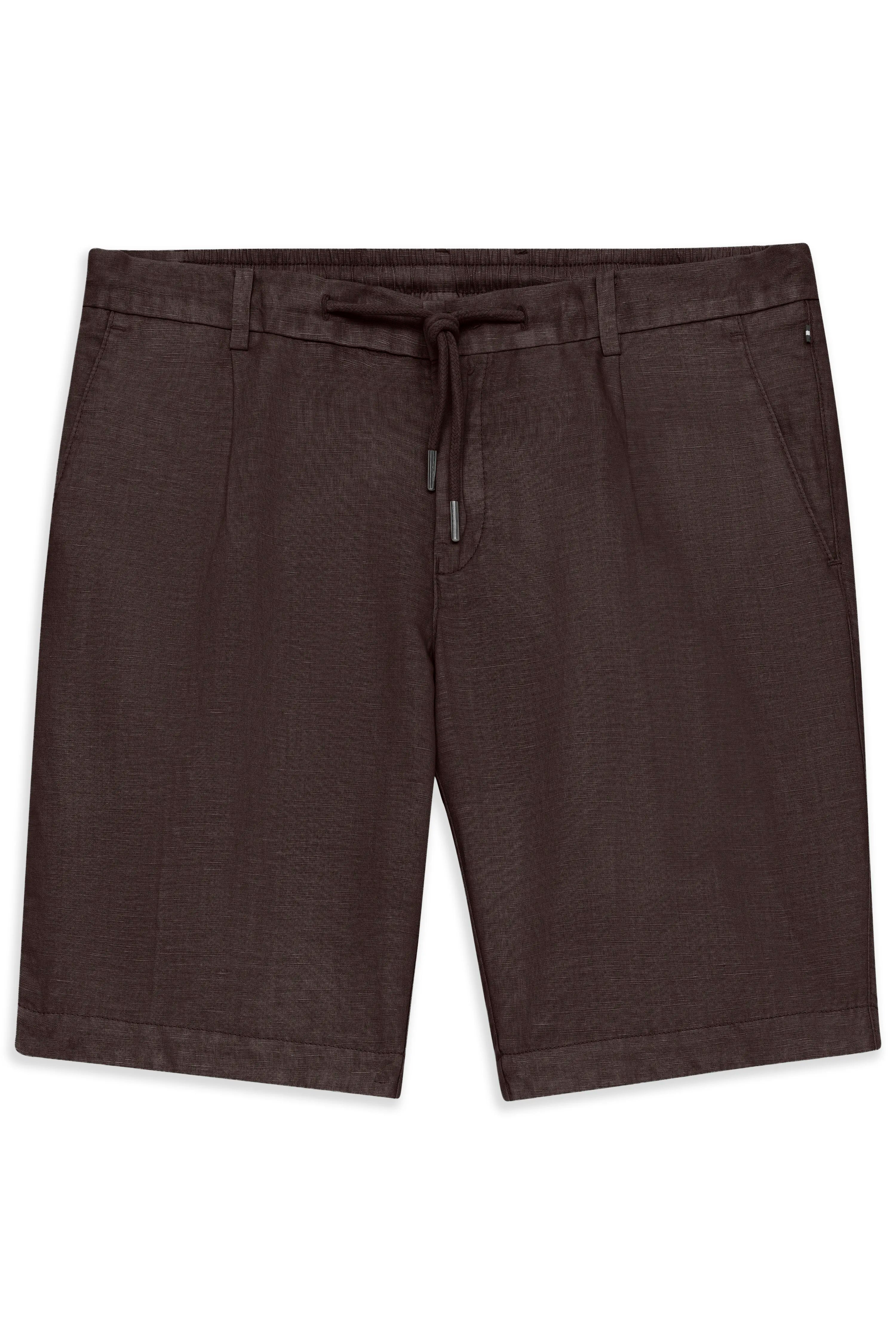 Braune bugatti Shorts, legeres Design, Kordelzug, Büstenbild.