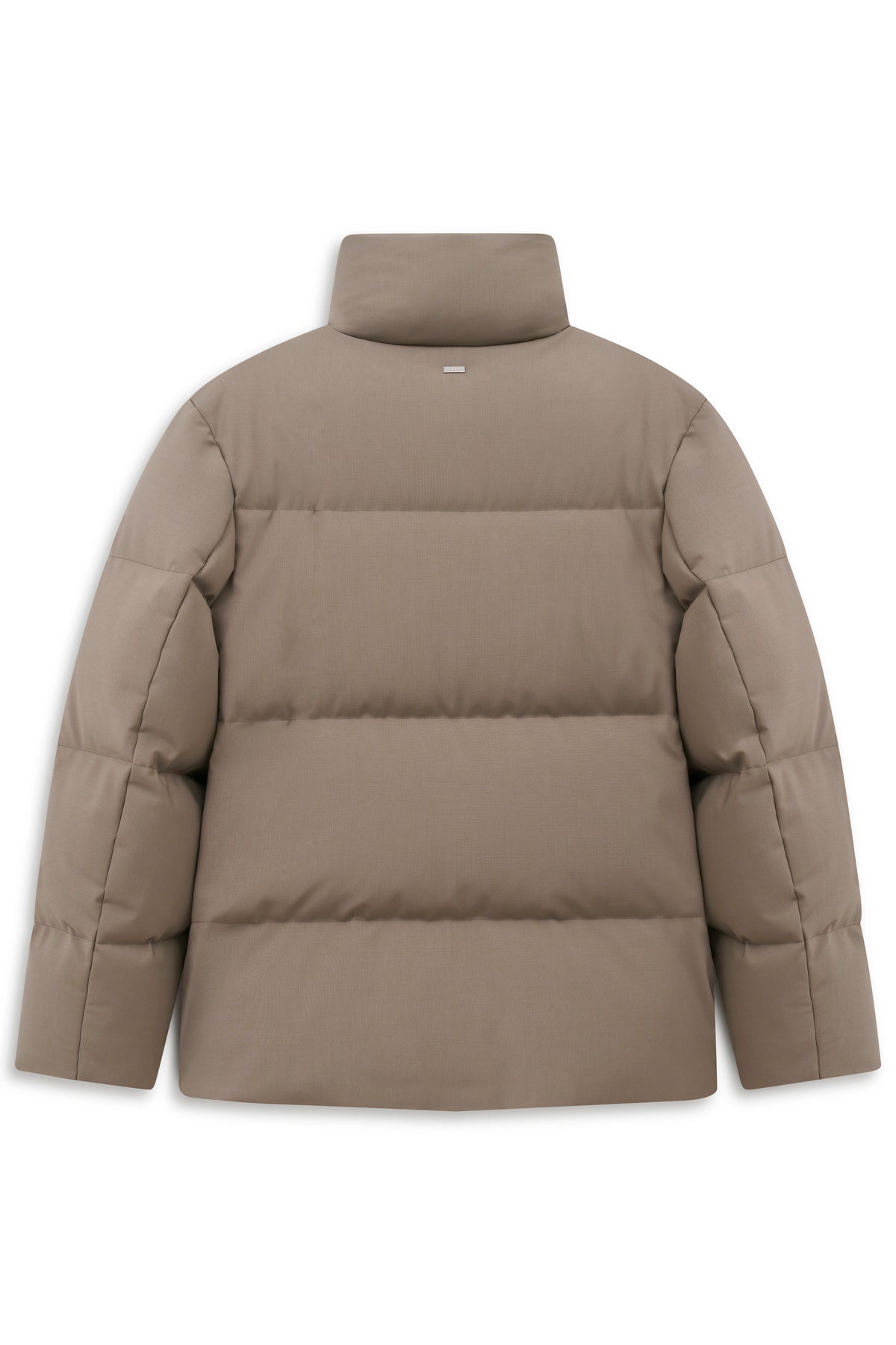 Beige bugatti Steppjacke, Rückansicht, Büstenbild.