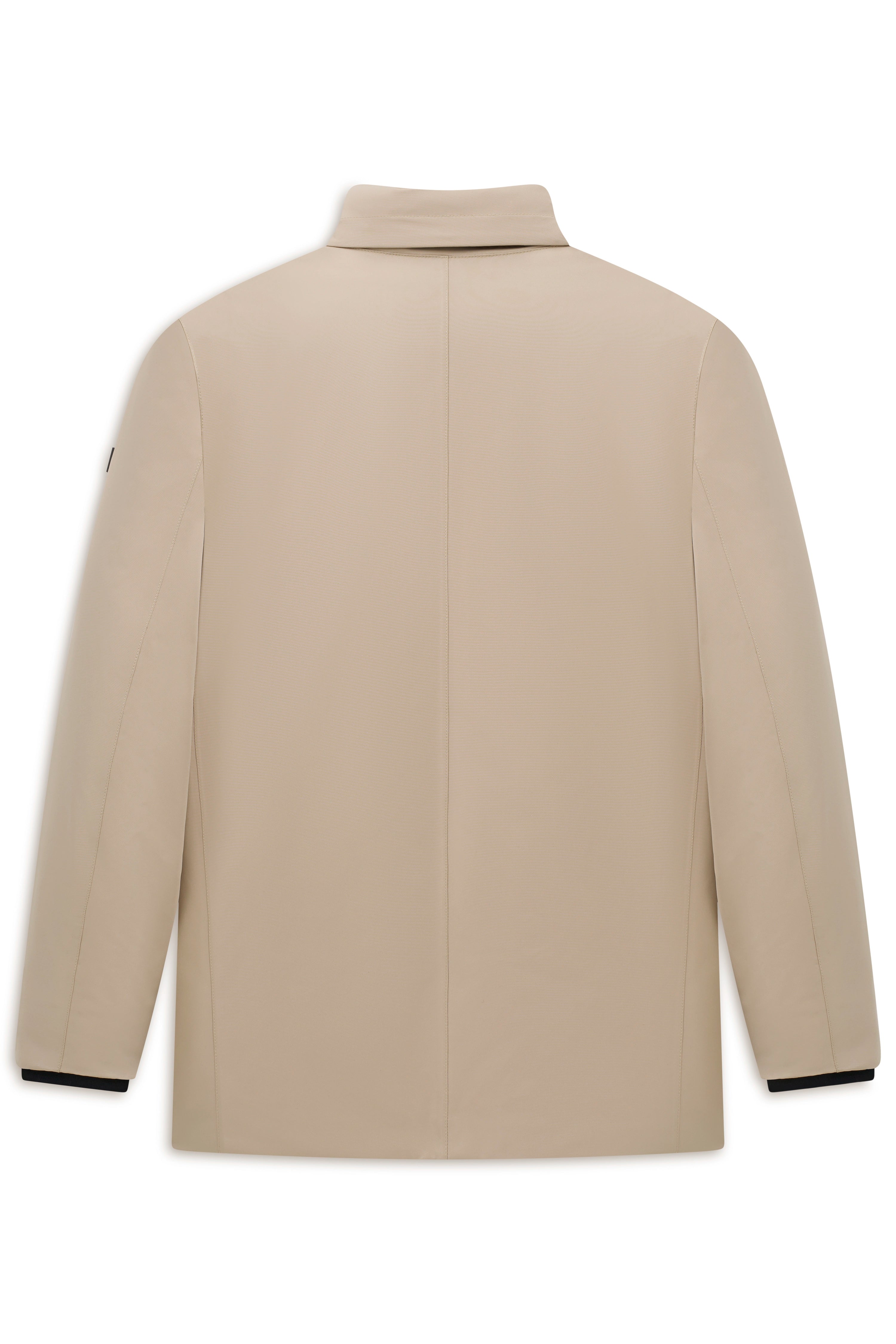 Beige bugatti Sakko, Rückansicht, legeres Design für zeitlosen Stil und Eleganz.