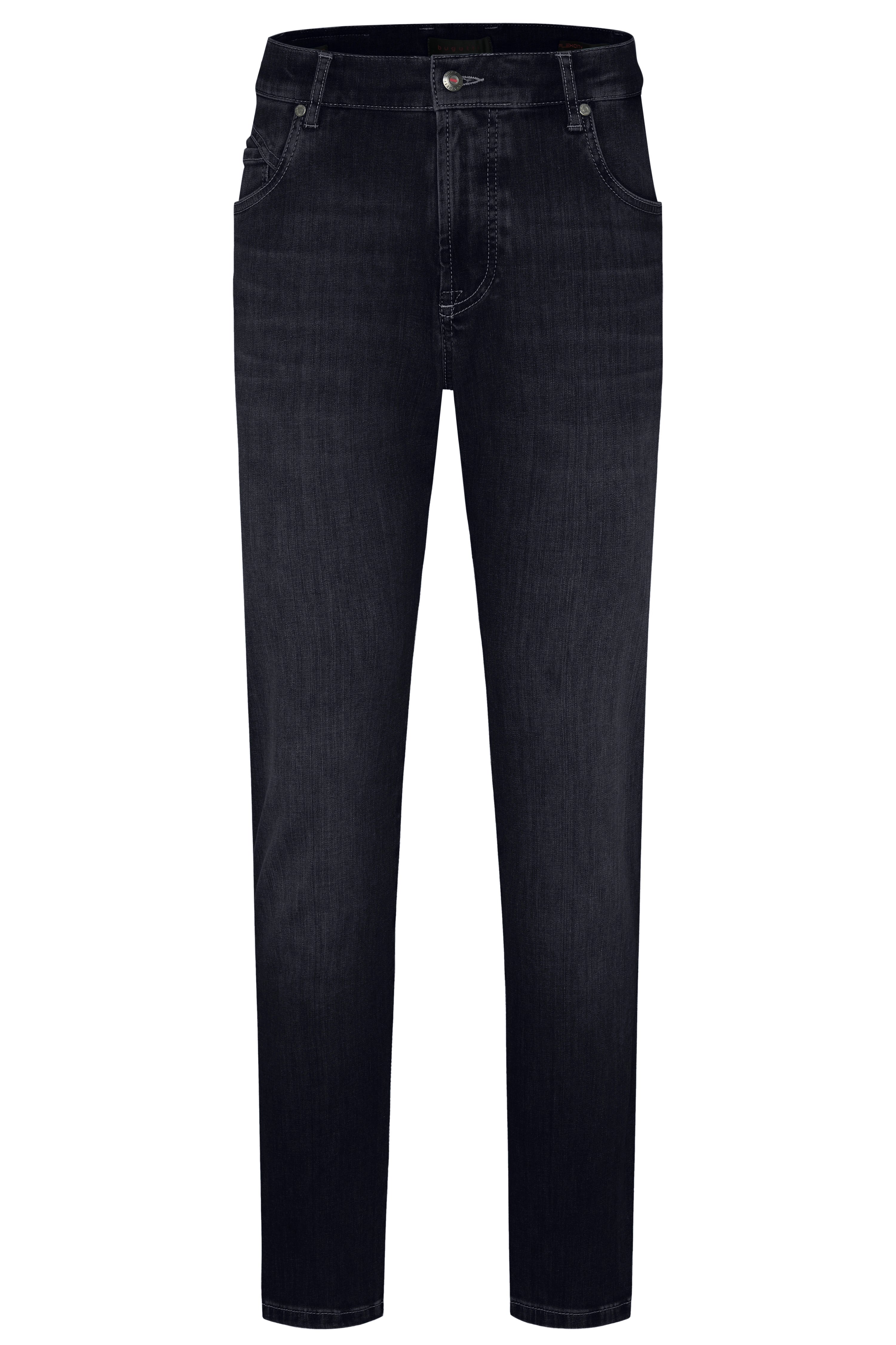 bugatti spijkerbroek in donker denim, busteweergave.