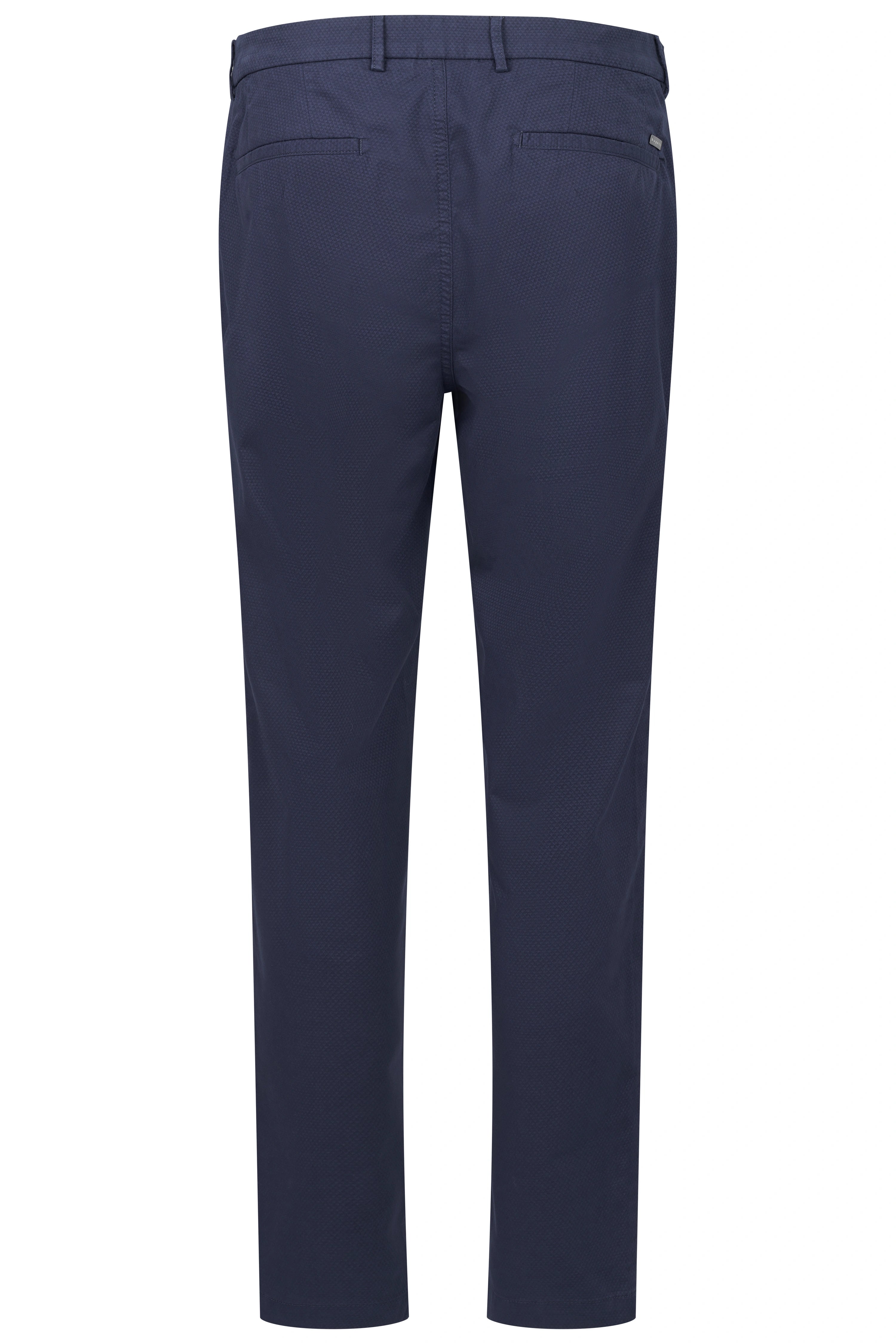 Navy blaue bugatti Hose, Legerbild, hochwertige Verarbeitung, zeitlos elegant.