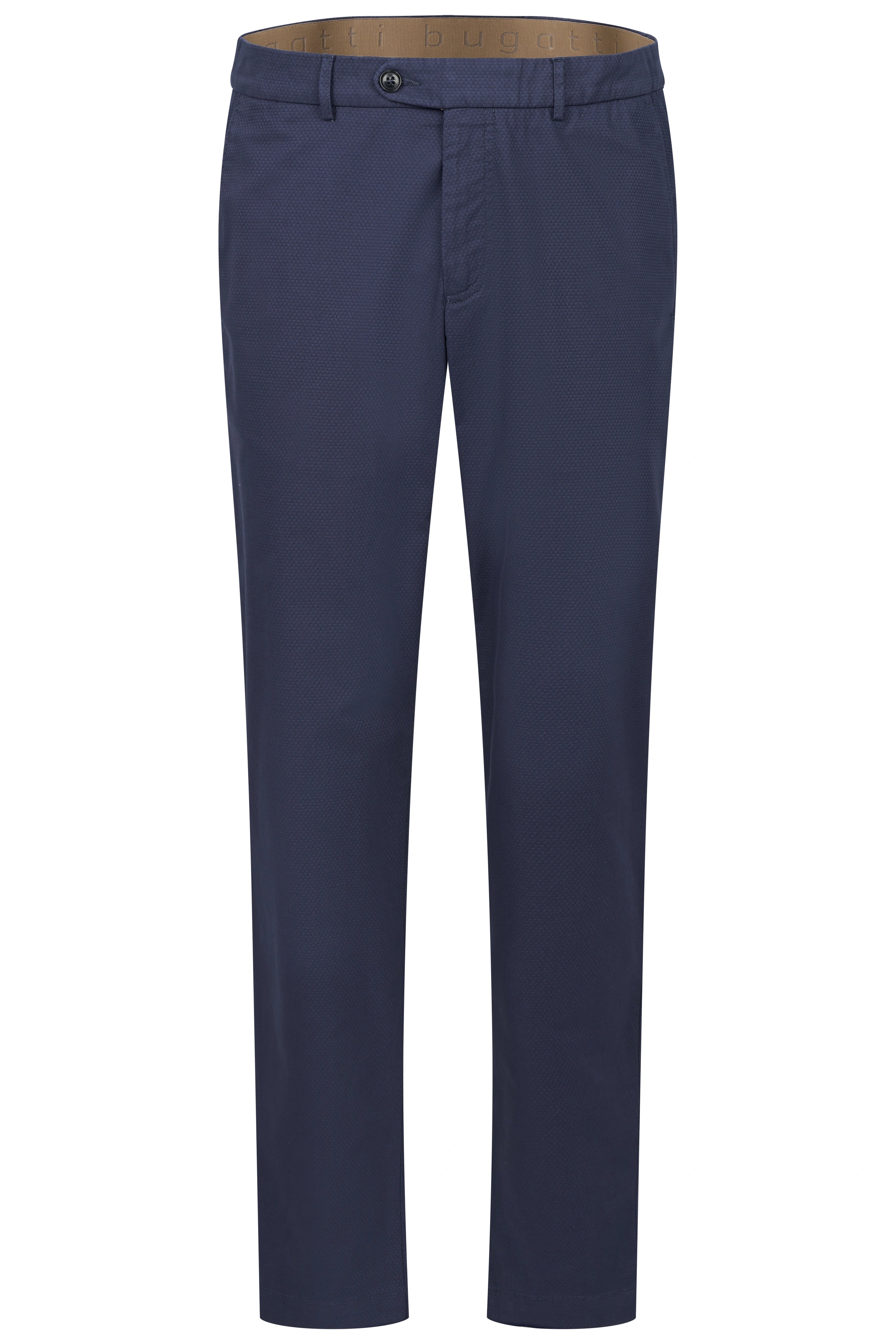 Dunkelblaue bugatti Hose, elegantes Design, Büstenbild. Perfekt für stilvolle, entspannte Outfits.