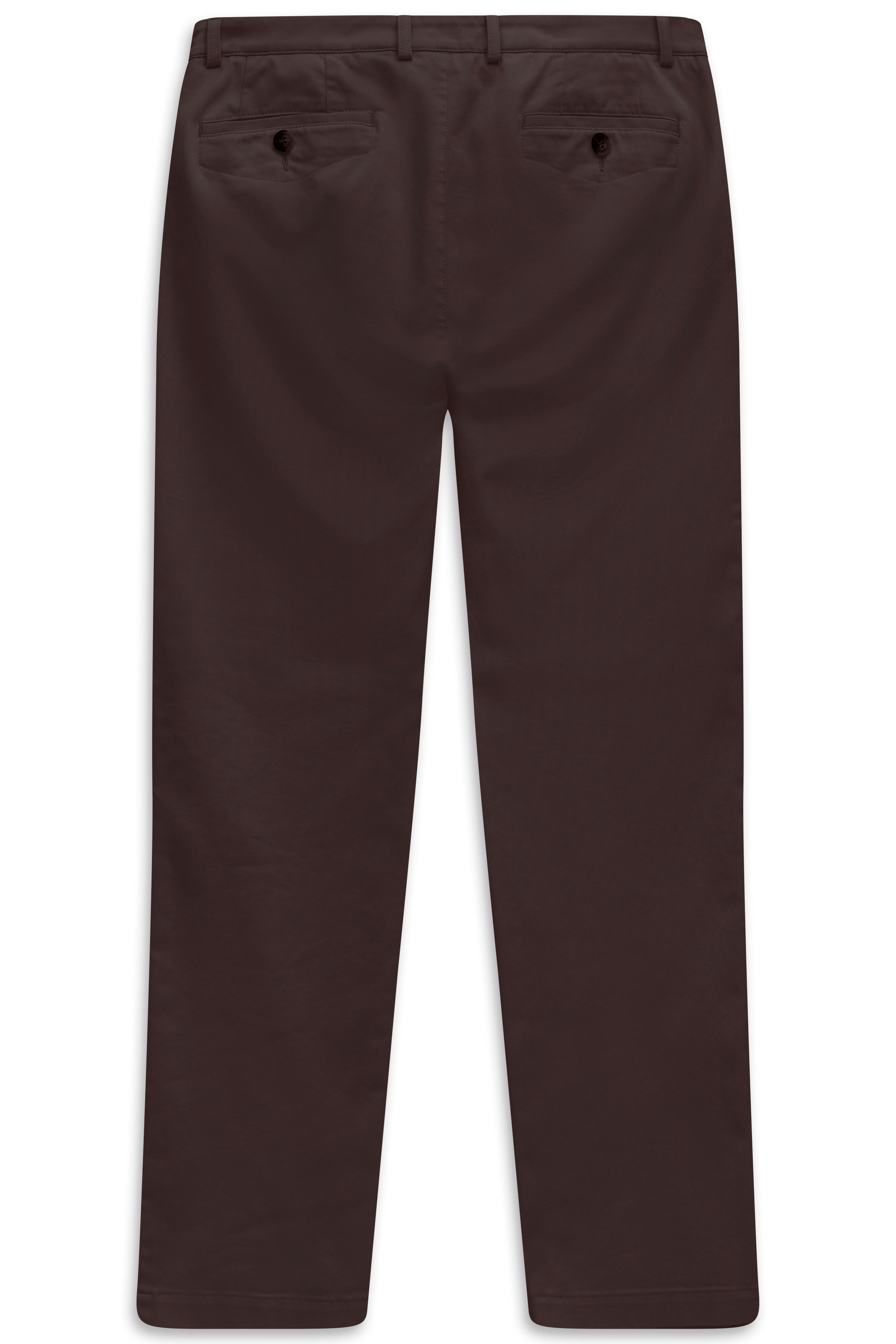bugatti braune Hose, Rückansicht, legeres Bild, zeitlos und stilvoll.