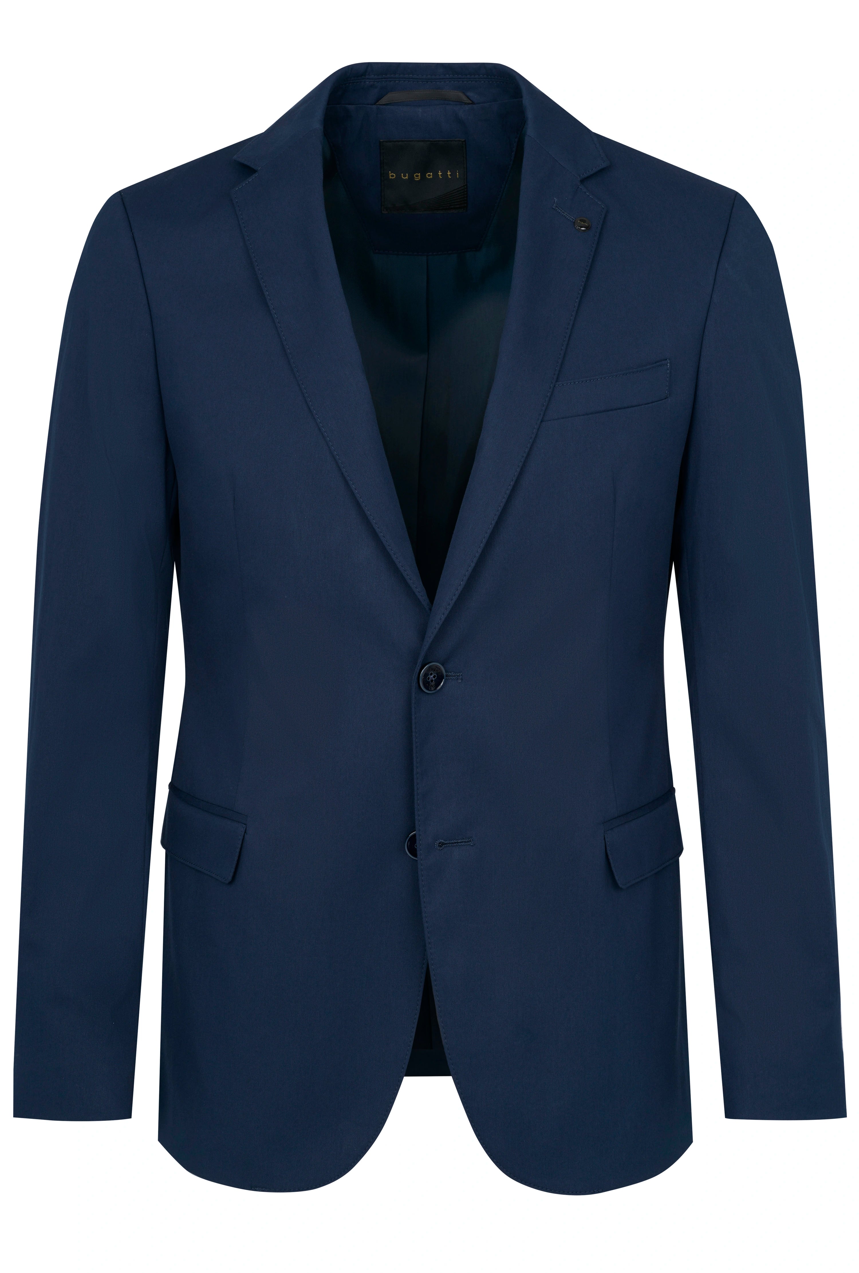 Blauwe bugatti colbert, klassiek ontwerp, busteweergave.