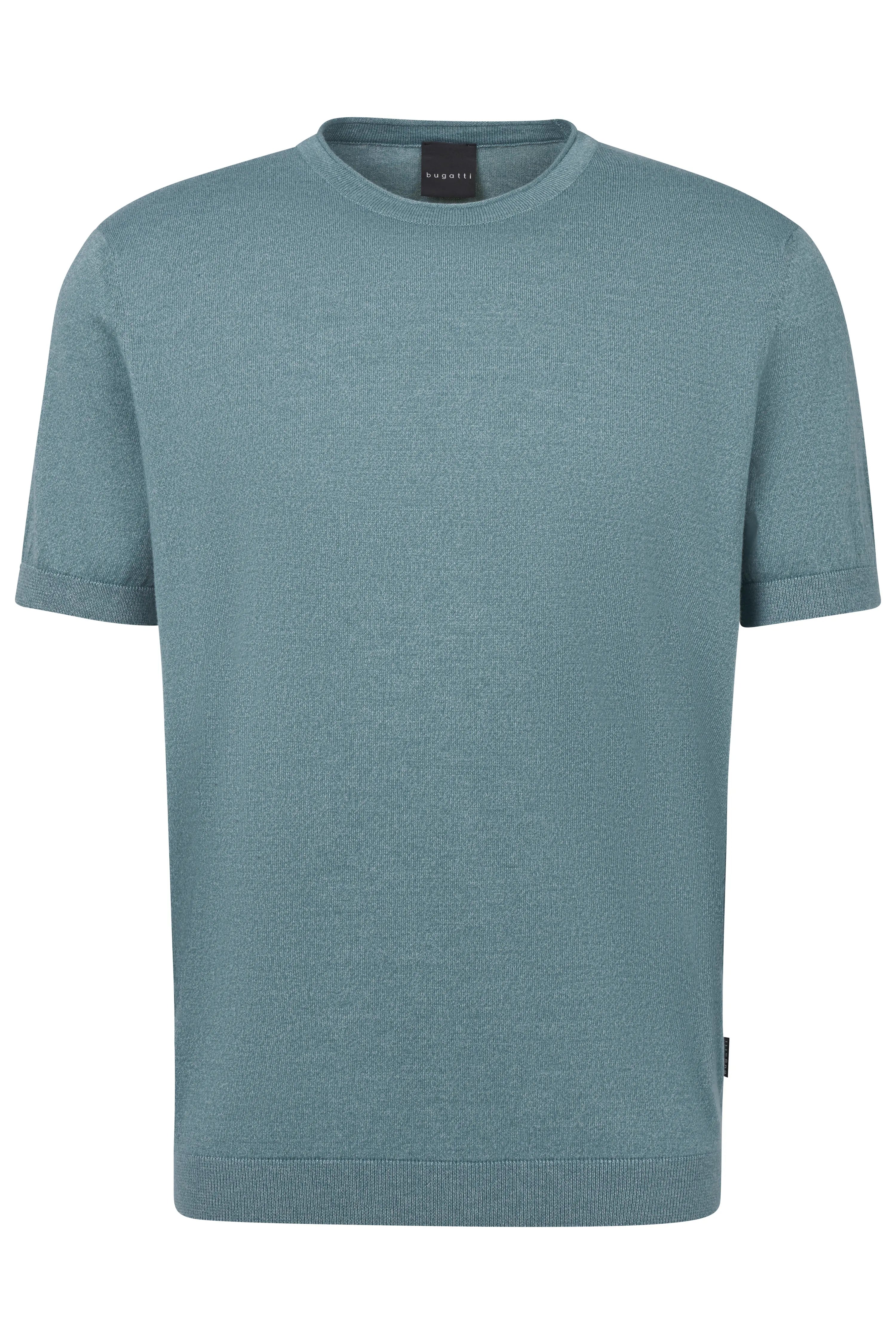 bugatti Pullover in Blaugrün, Büstenbild, zeitloses Design, hochwertige Materialien.