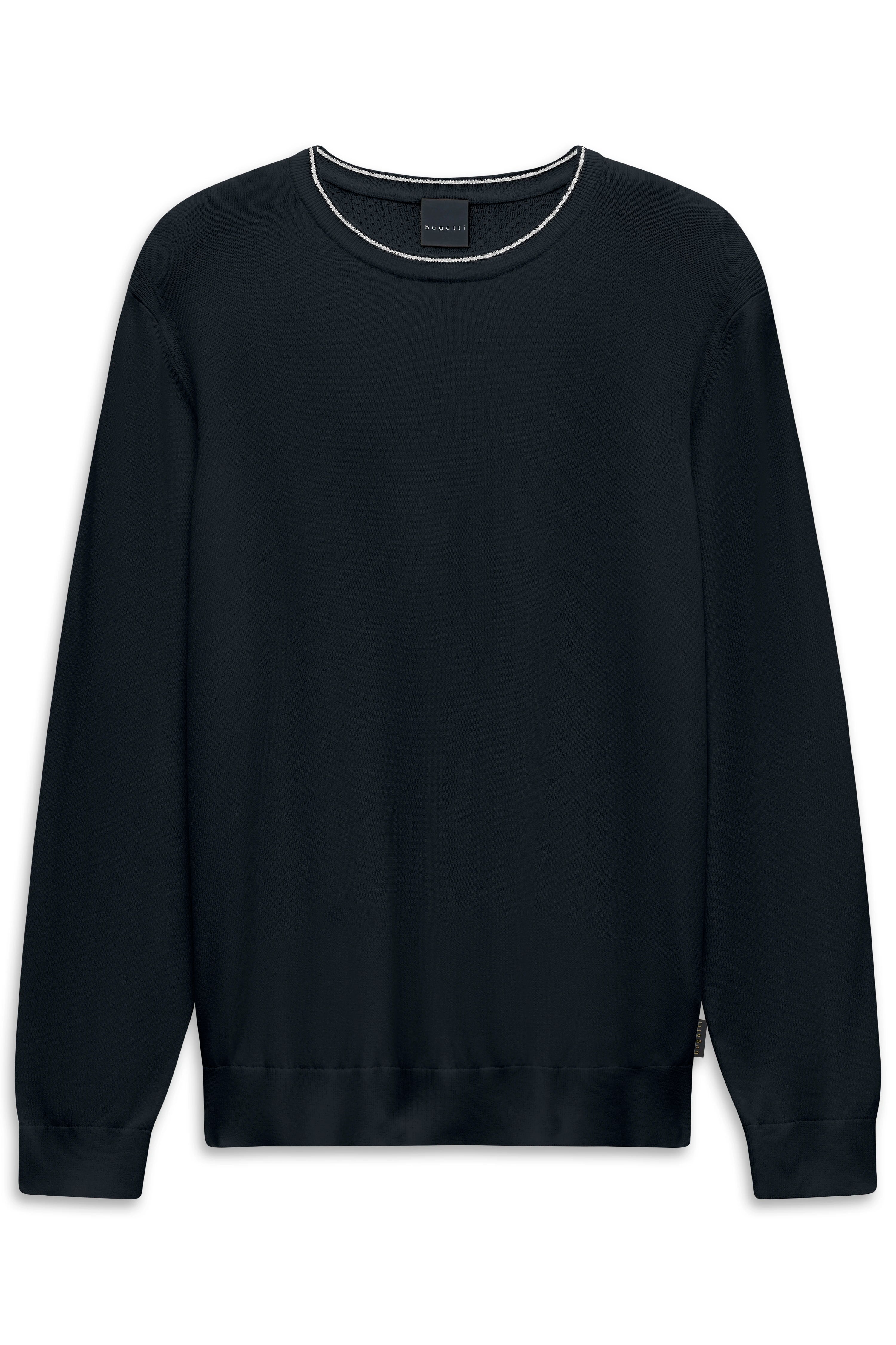 bugatti schwarzer Sweatshirt, Büstenbild, stilvoll und zeitlos, perfekte Passform für den modernen Alltag.