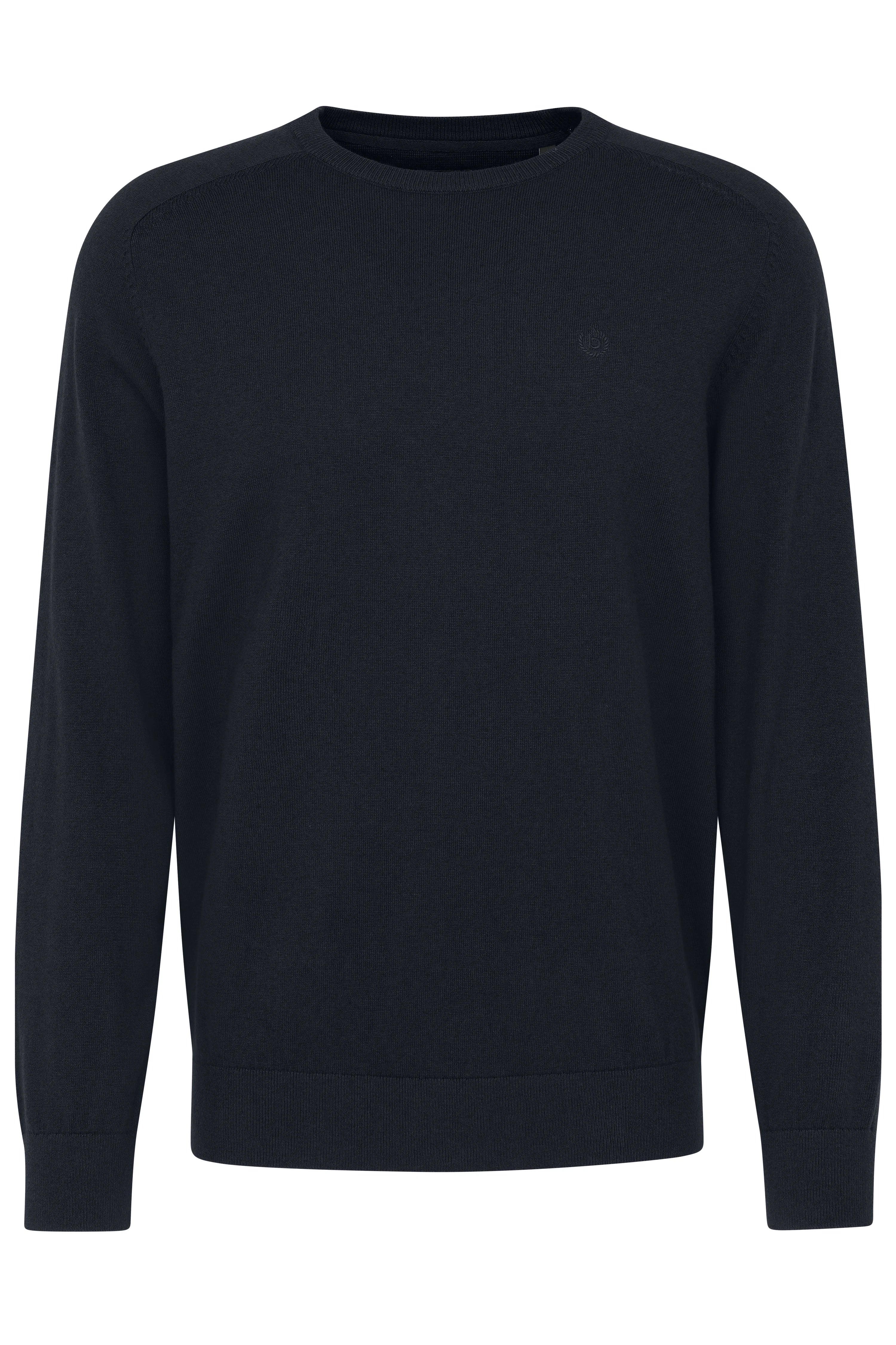 bugatti sweater in dark blue, bust view, classic design, perfect for timeless style.
