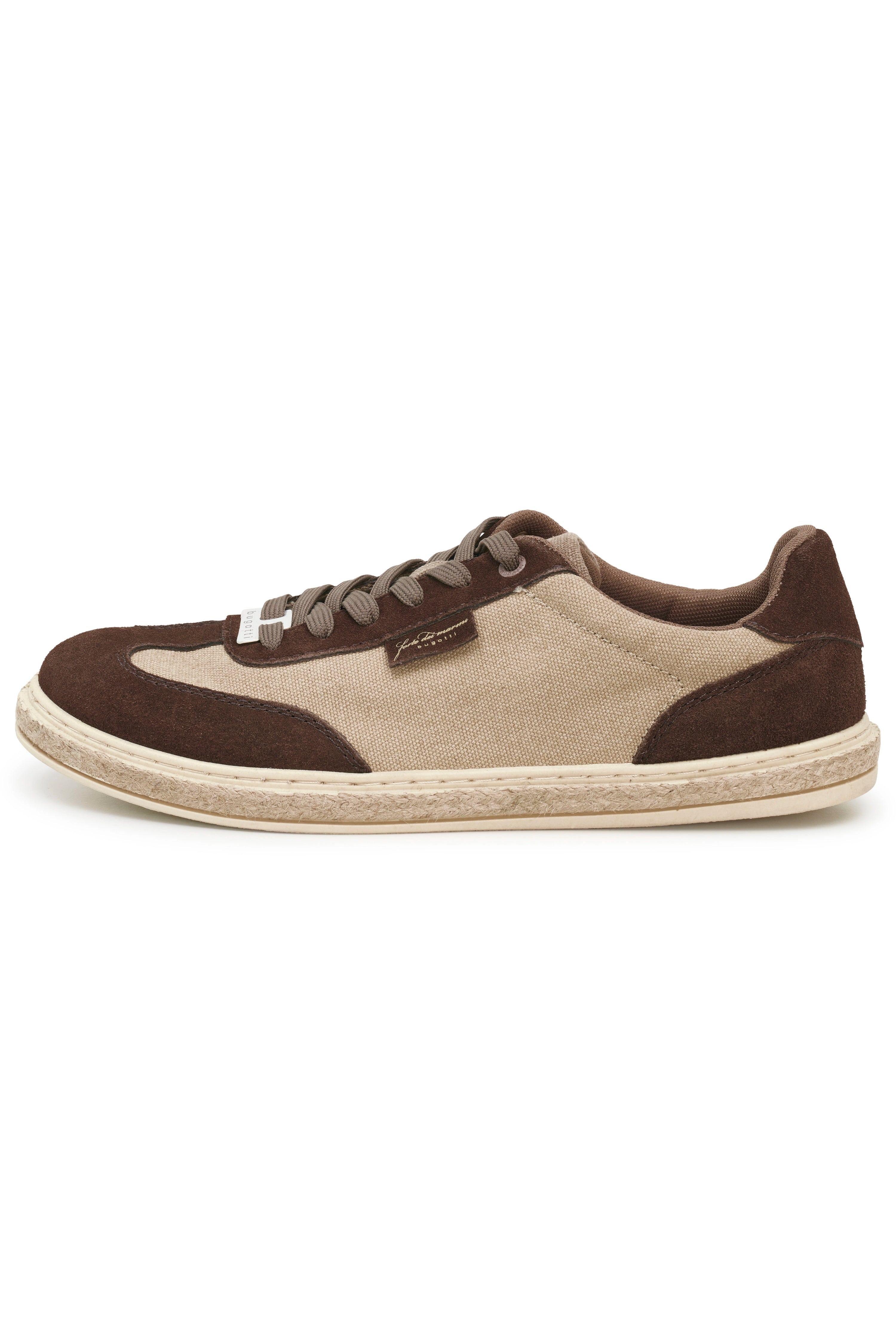 Beiger und brauner bugatti Sneaker, Legerbild.