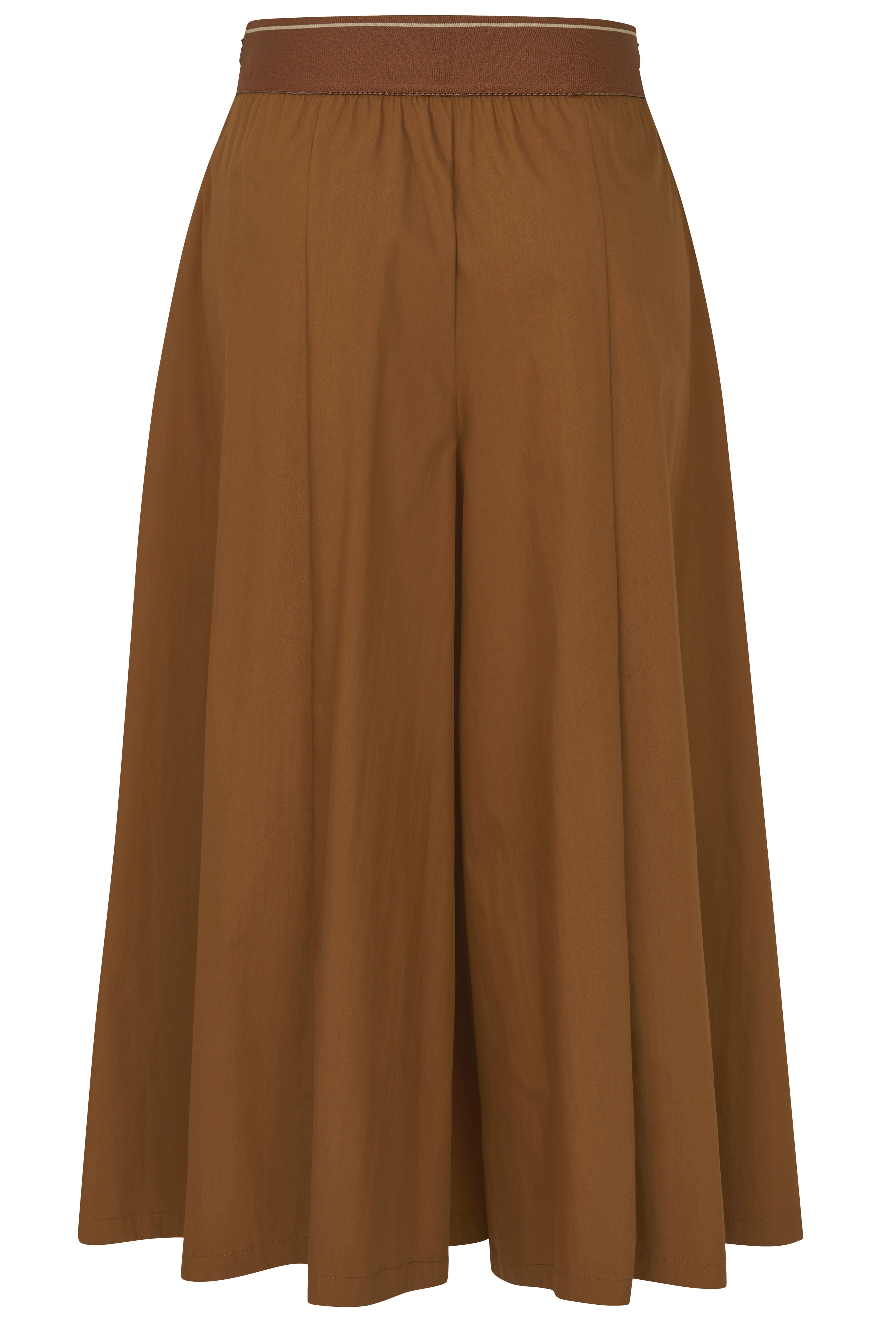 Bruine A-lijnrok van bugatti, casual bustestijl, hoogwaardige en tijdloze elegantie.