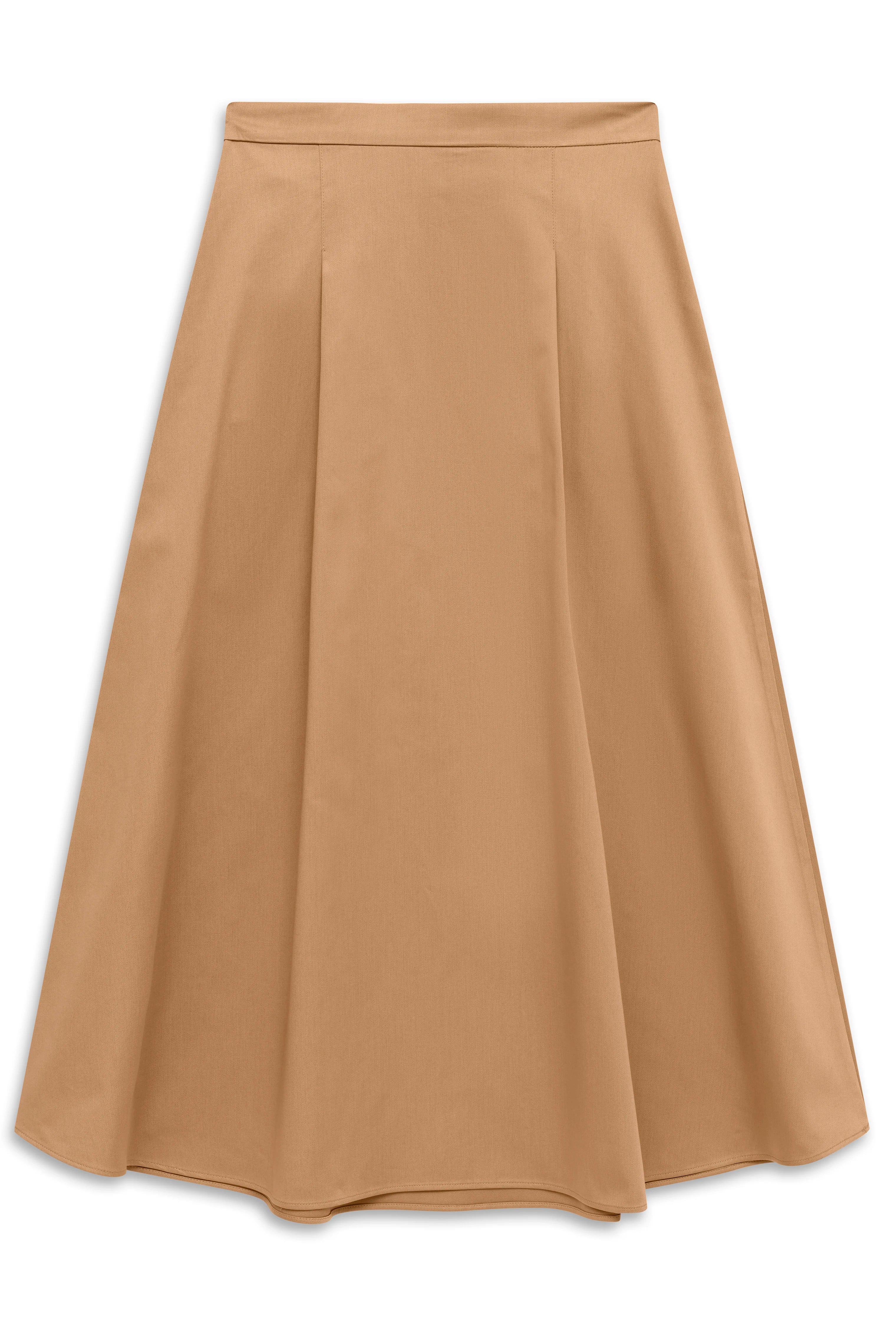 Beiger A-Linien-Rock von bugatti, Büstenbild, zeitlose Eleganz, ideal für stilvolle Alltagsoutfits.