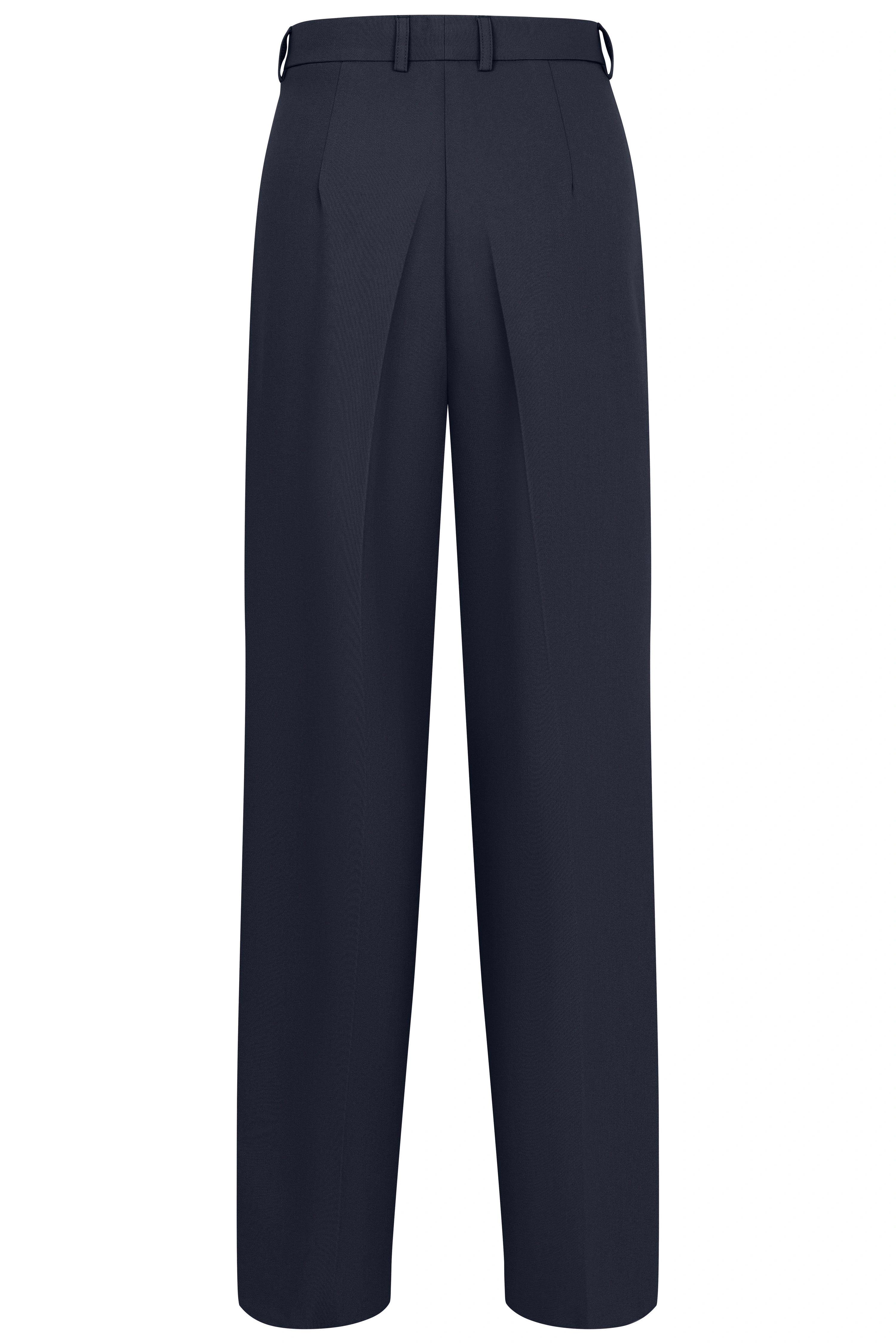 Dark blue bugatti pants, straight cut