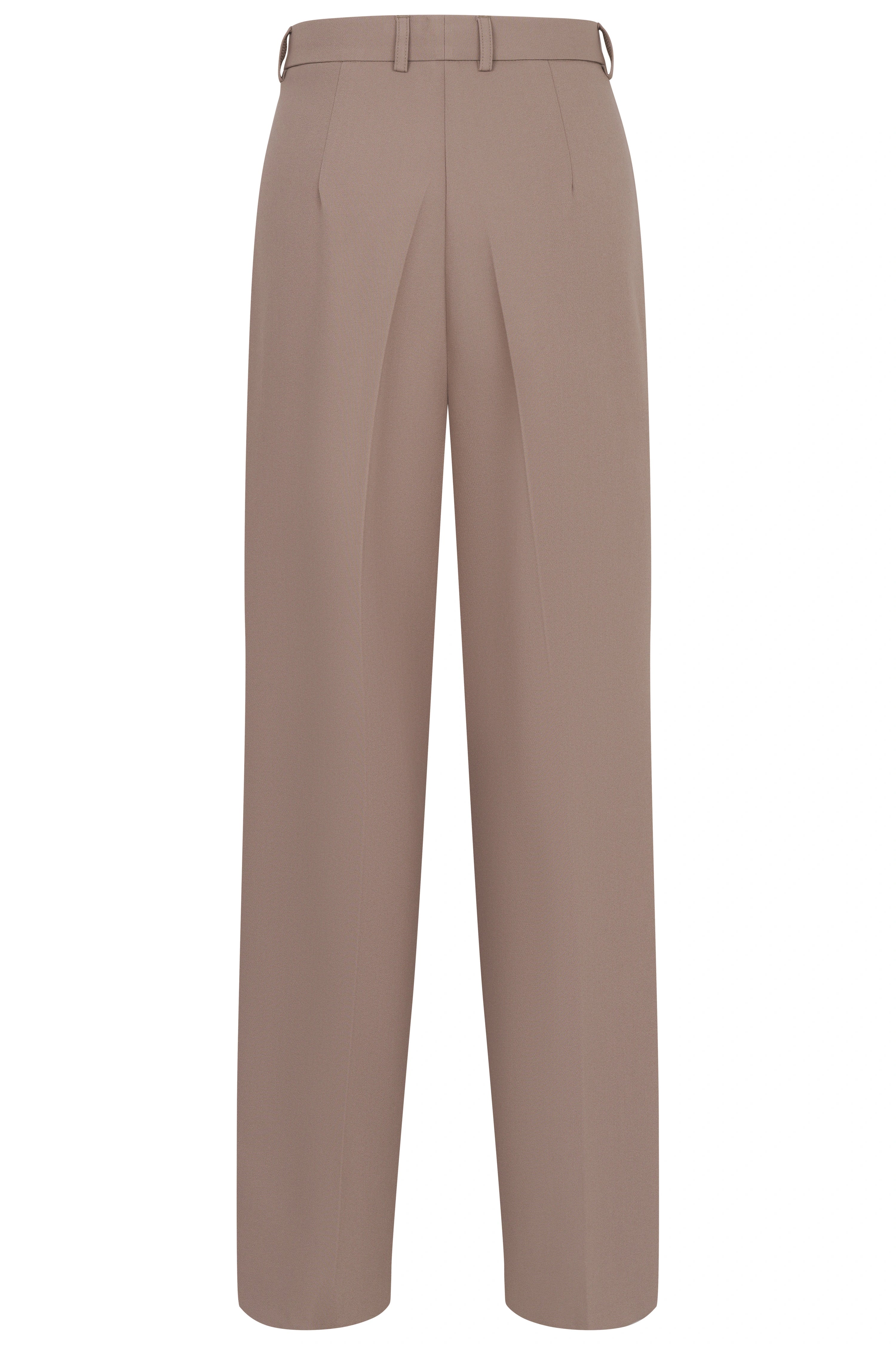 Hose in Beige, legeres Büstenbild, klassische Eleganz von bugatti.