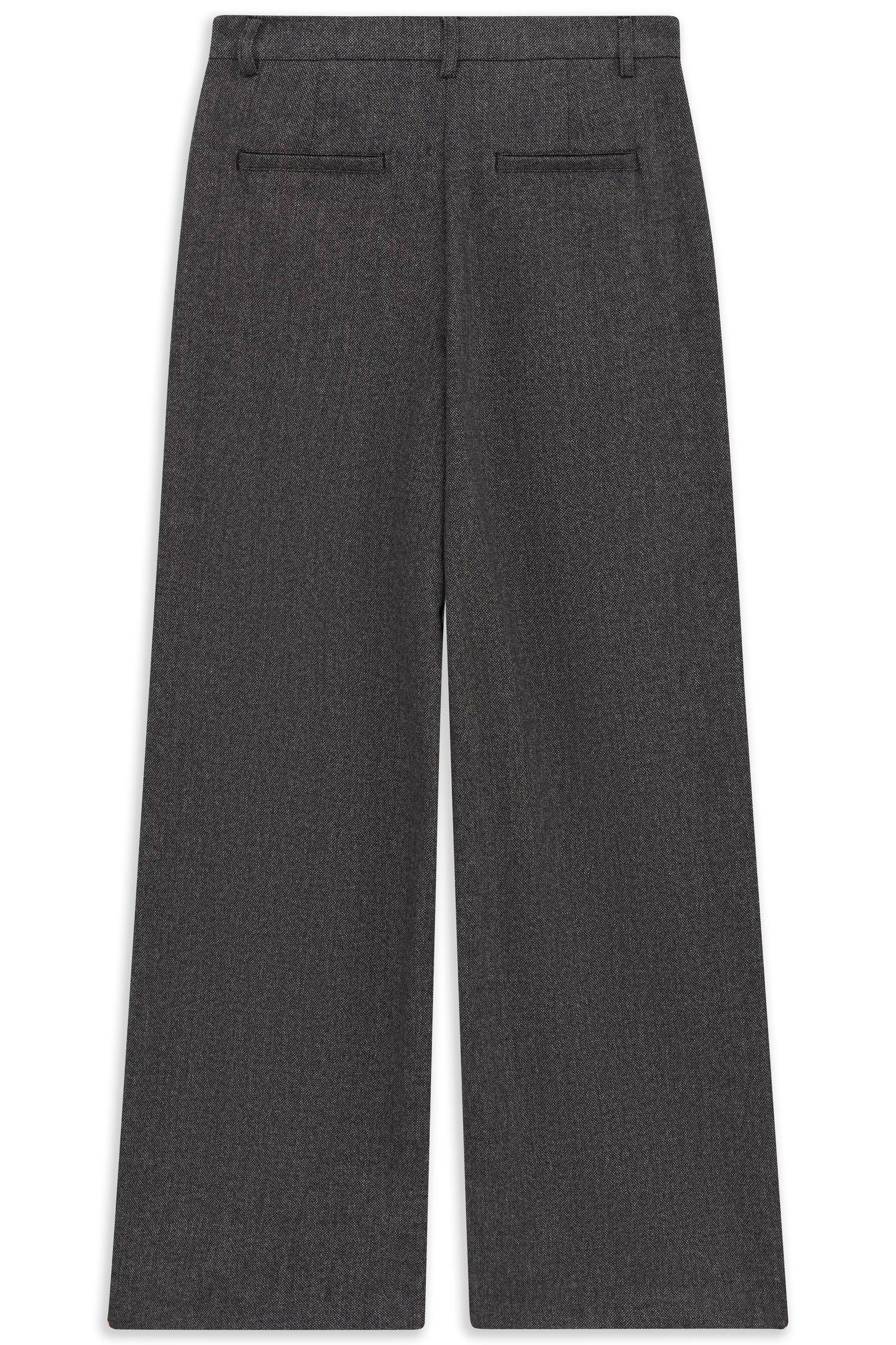 Graue, elegante bugatti Hose mit weitem Bein, klassisches Design. Produktbild ohne Model.