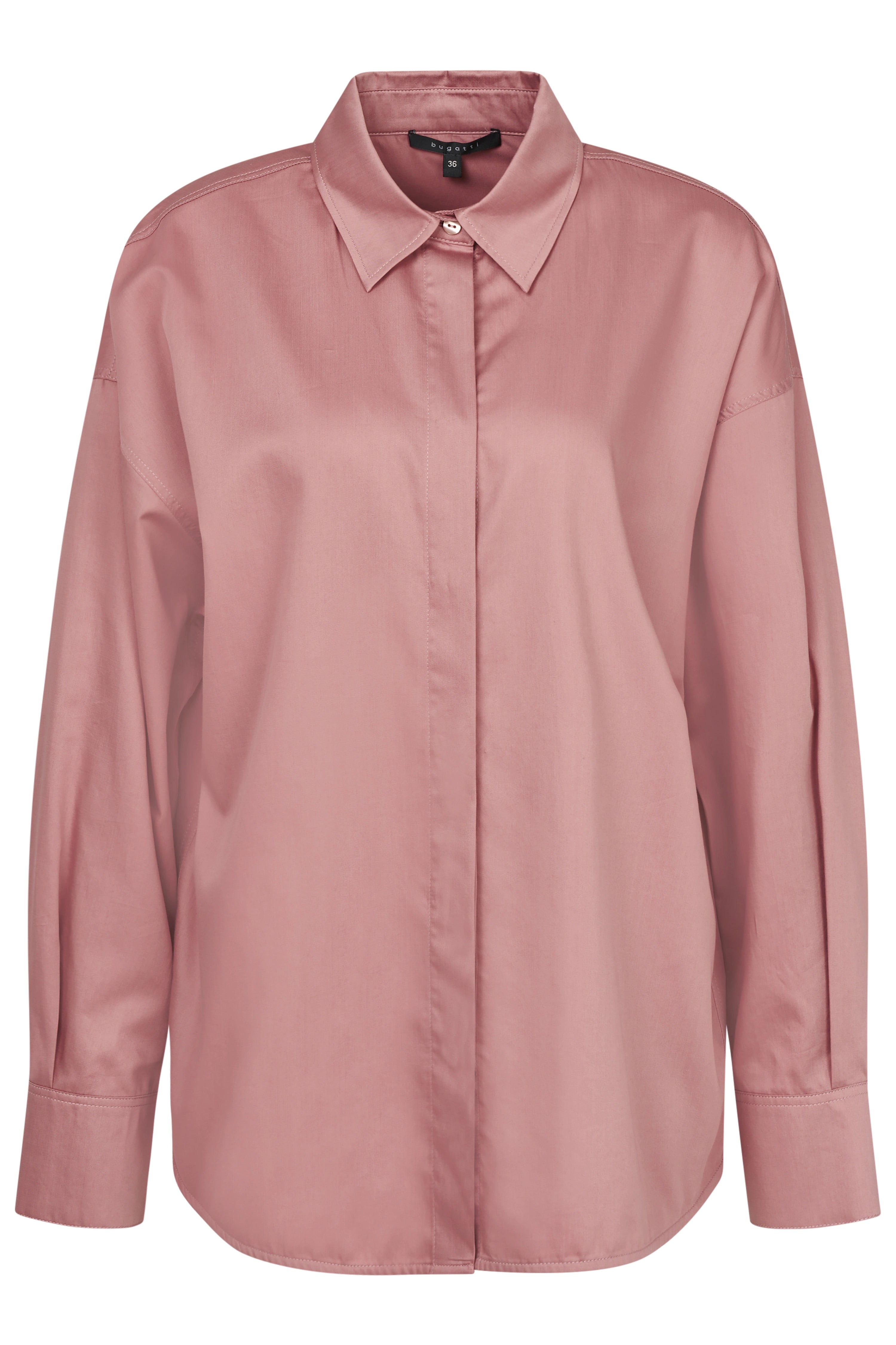 Bluse in Rosa von bugatti, legeres Büstenbild, elegantes Design mit Kragen.