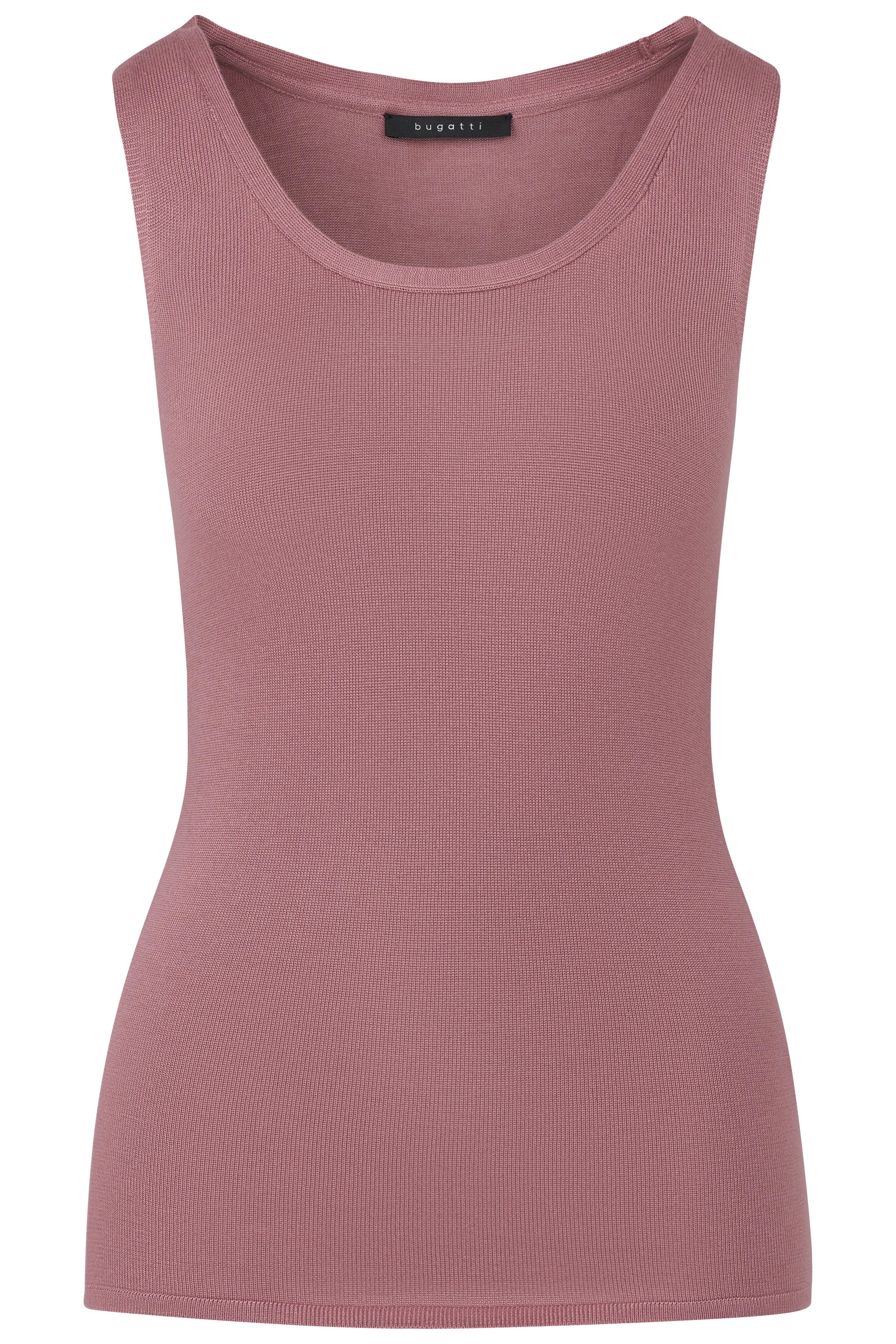 Ärmelloses bugatti Top in Altrosa, Büstenbild, schlichtes Design, stilvoll und zeitlos.