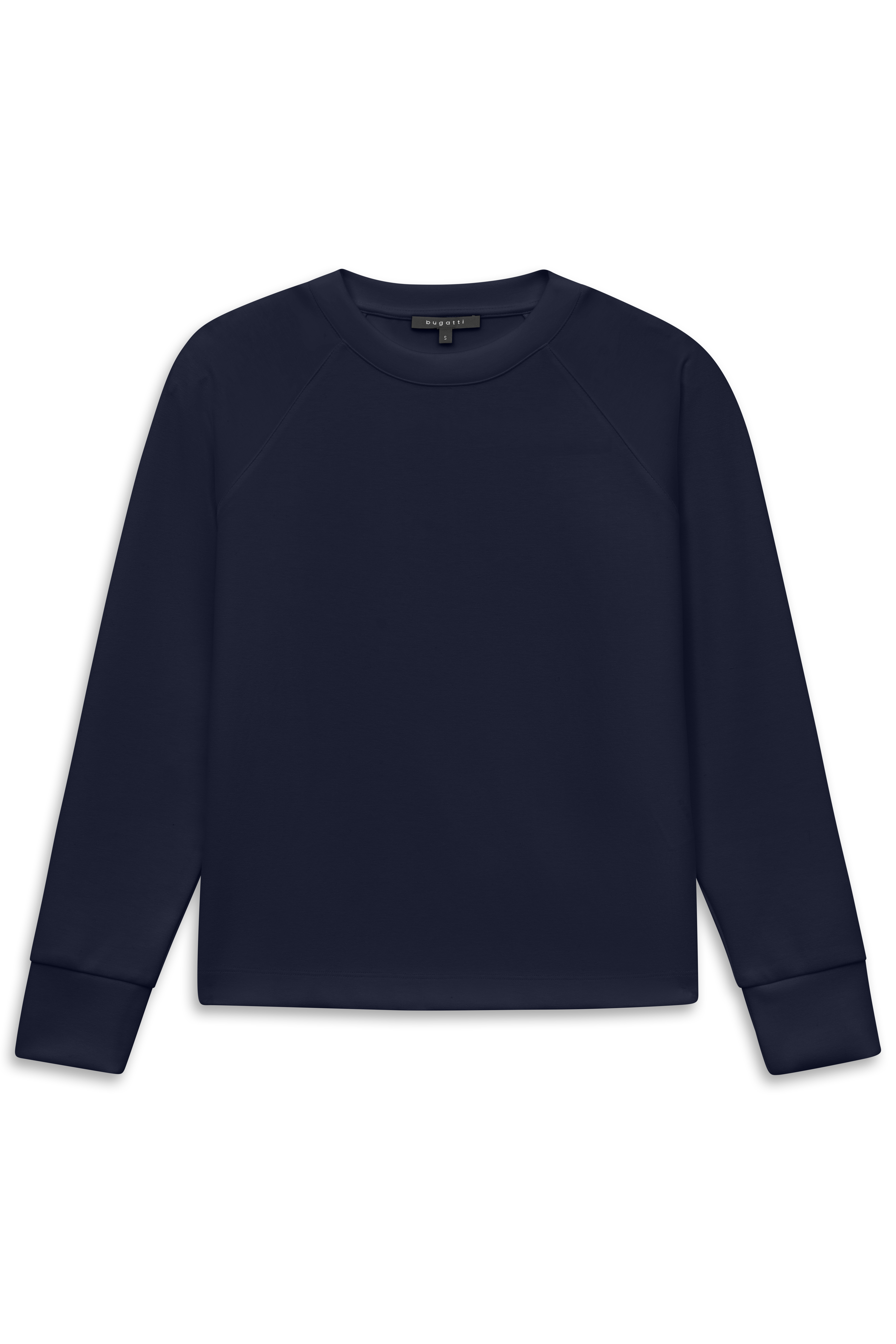 Navy Sweatshirt von bugatti, Büstenbild, klassisches Design, hochwertige Materialien.