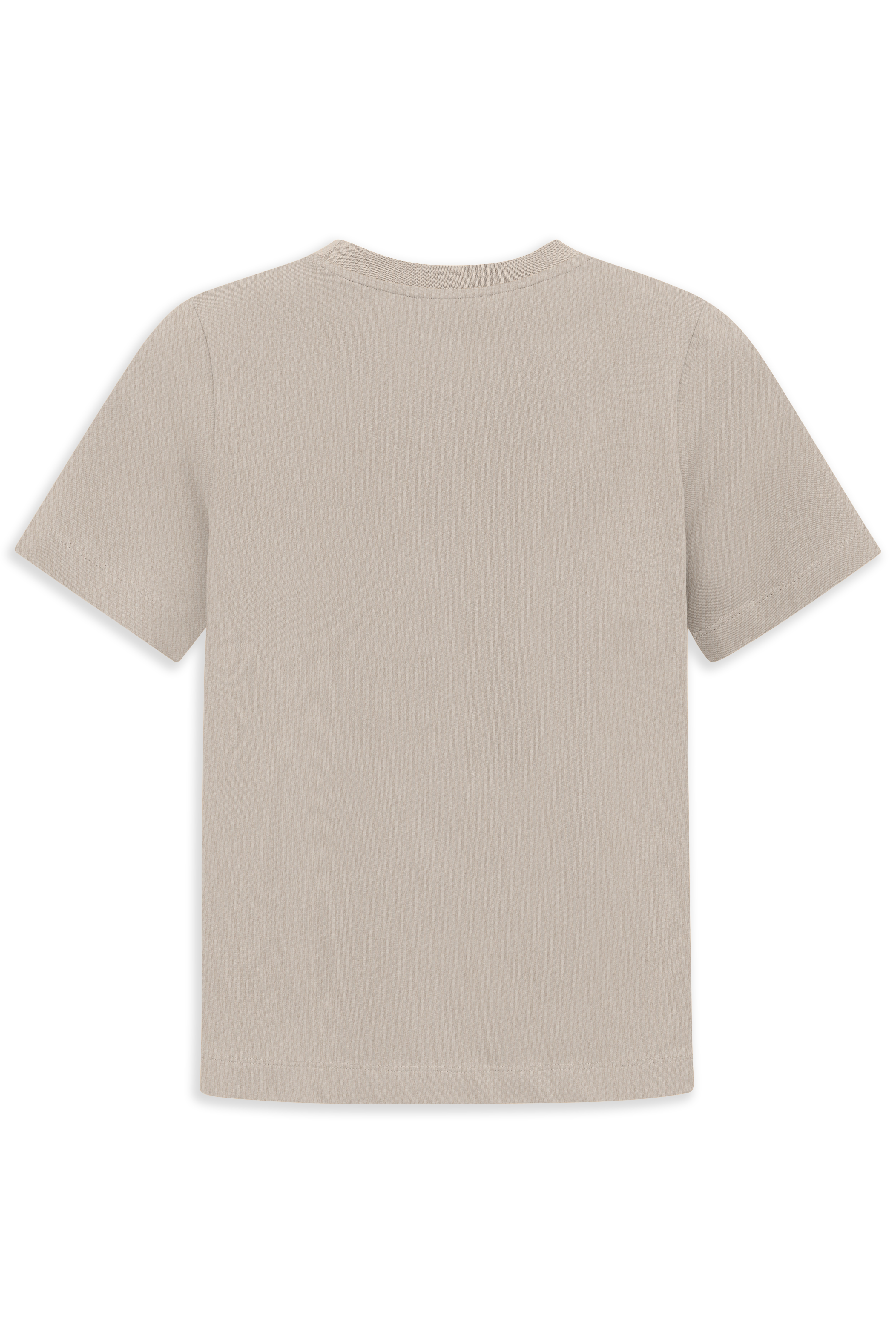 Beiges T-Shirt von bugatti, Rückansicht, legeres Büstenbild für zeitlosen Stil und Komfort.