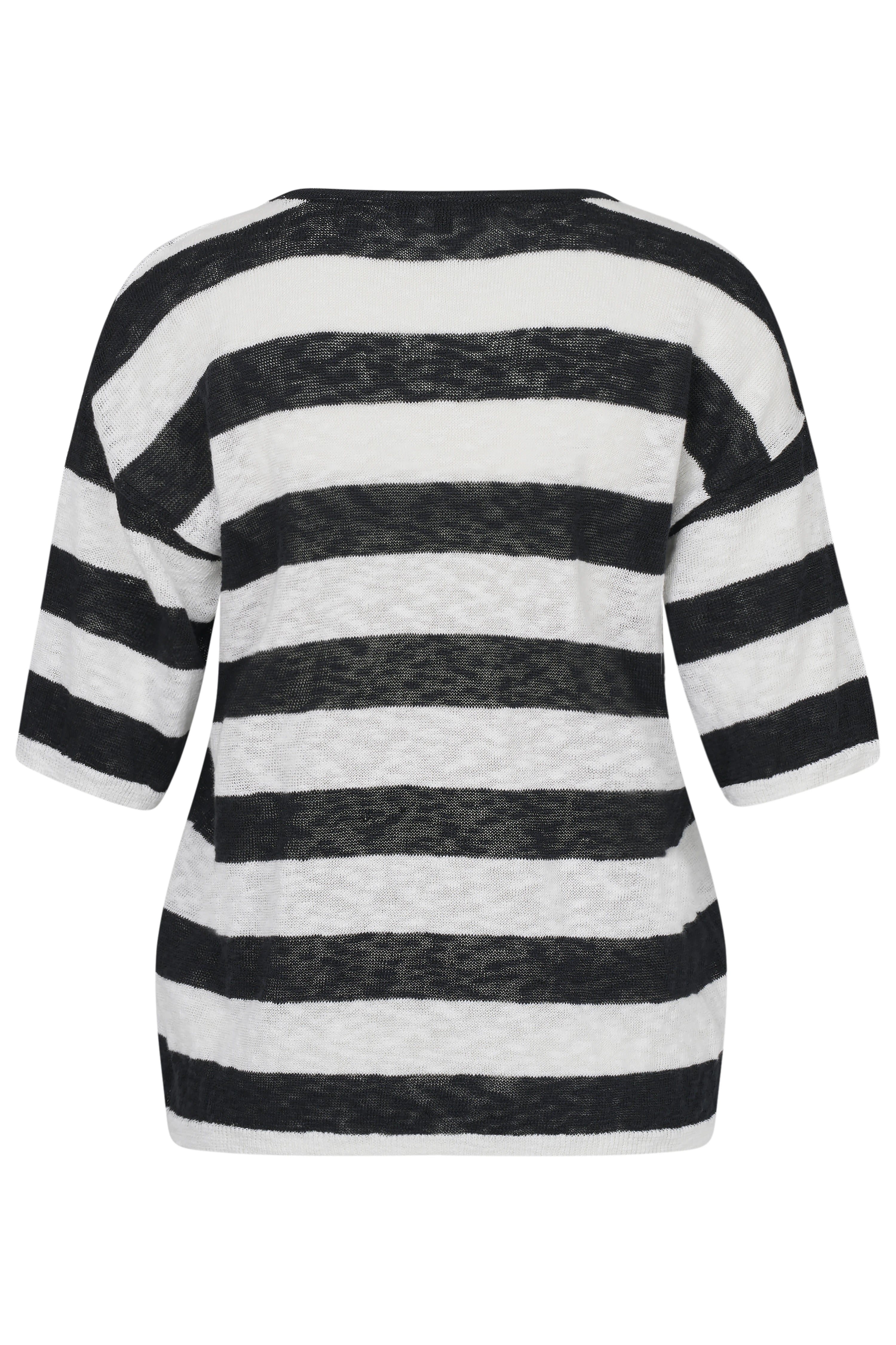 Black and white striped top by bugatti, casual bust image.