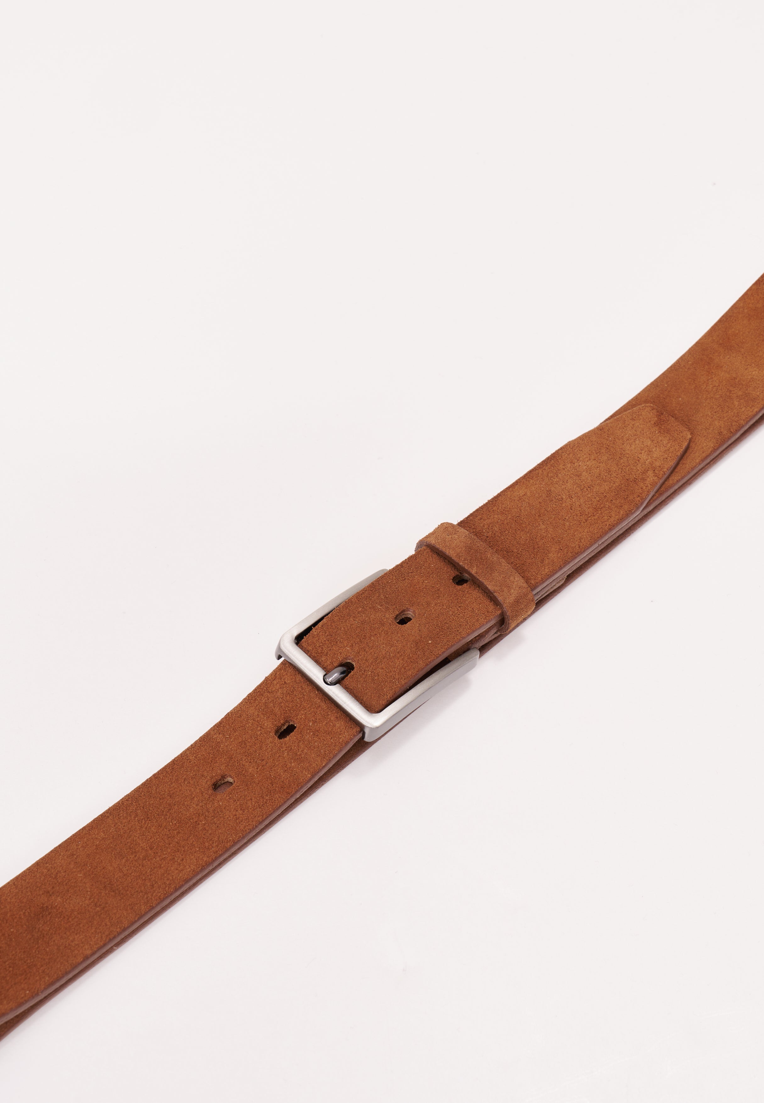 Gürtel aus Veloursleder in taupe