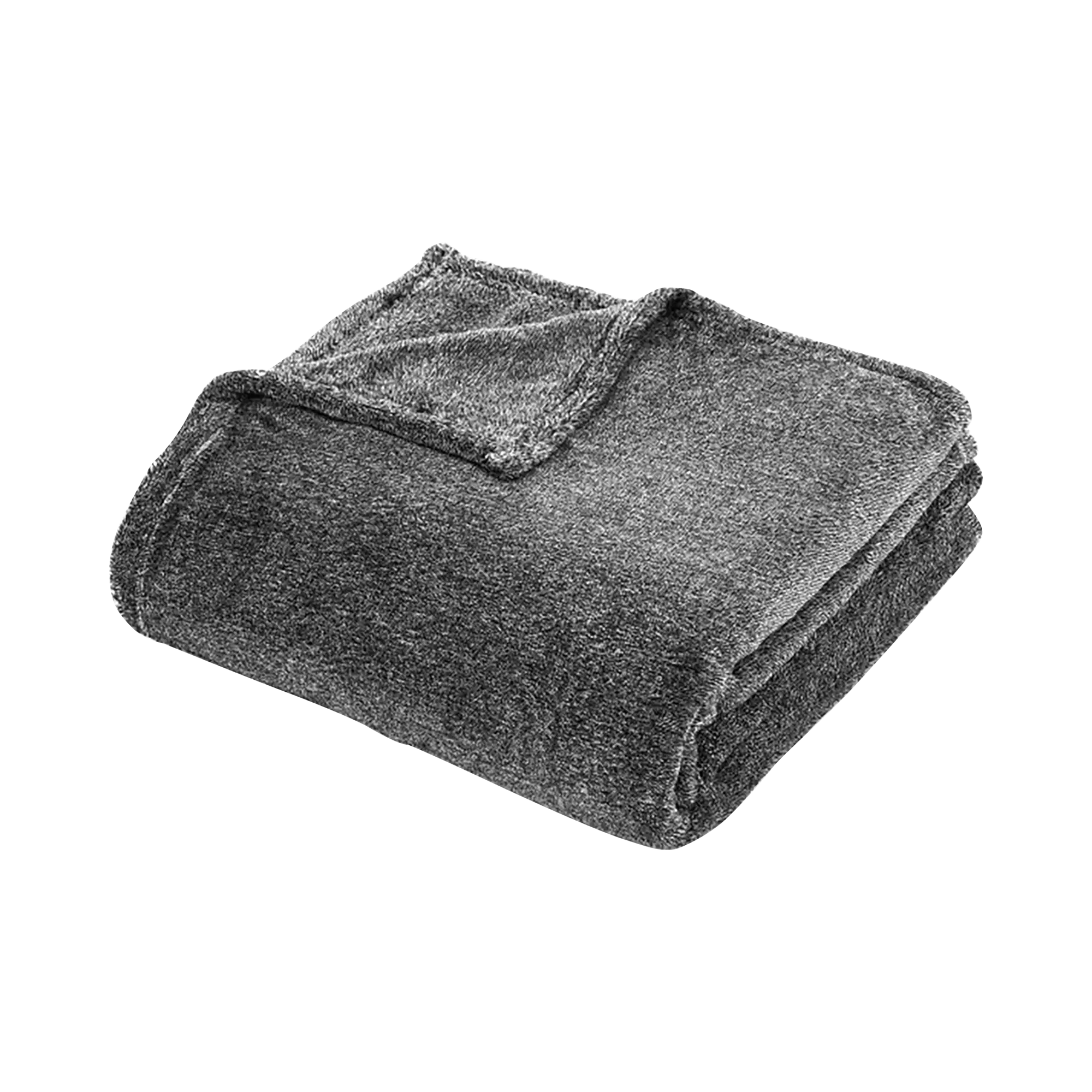 Kuscheldecke unbekannt in dunkelgrau - Ansicht: Büste Front