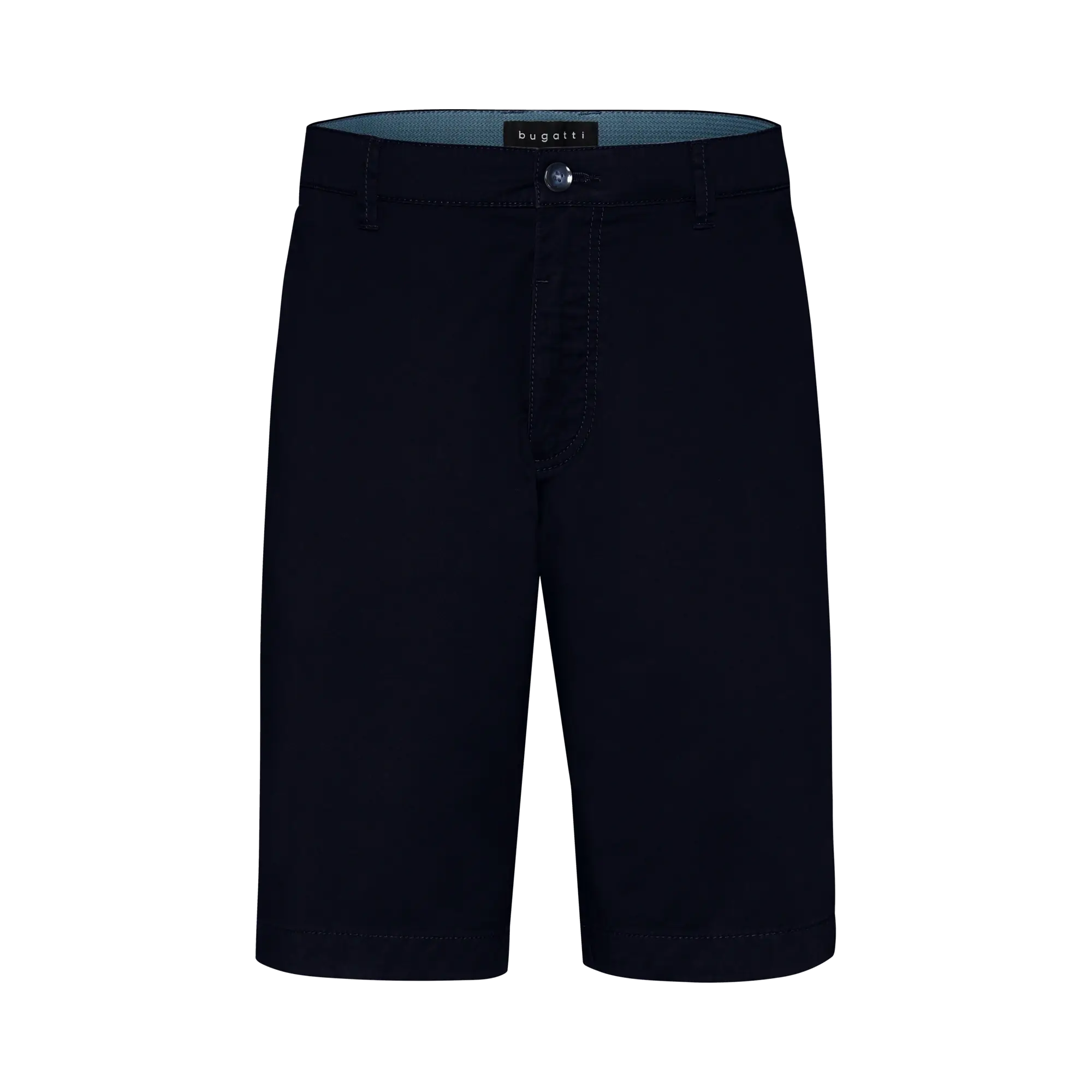 Bermuda aus flexibler Baumwolle in marine - Ansicht: Büste Front