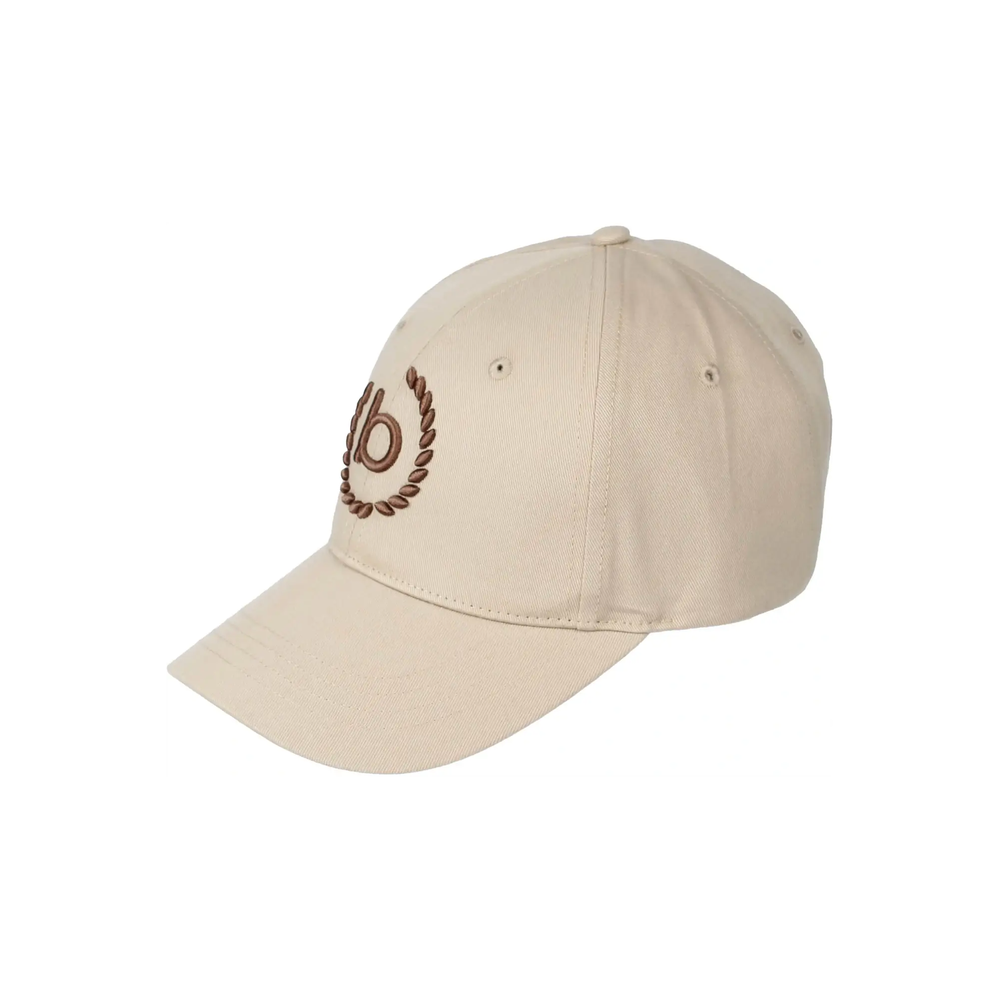 Cappy mit sportivem bugatti Stitching in beige - Ansicht: Büste Front