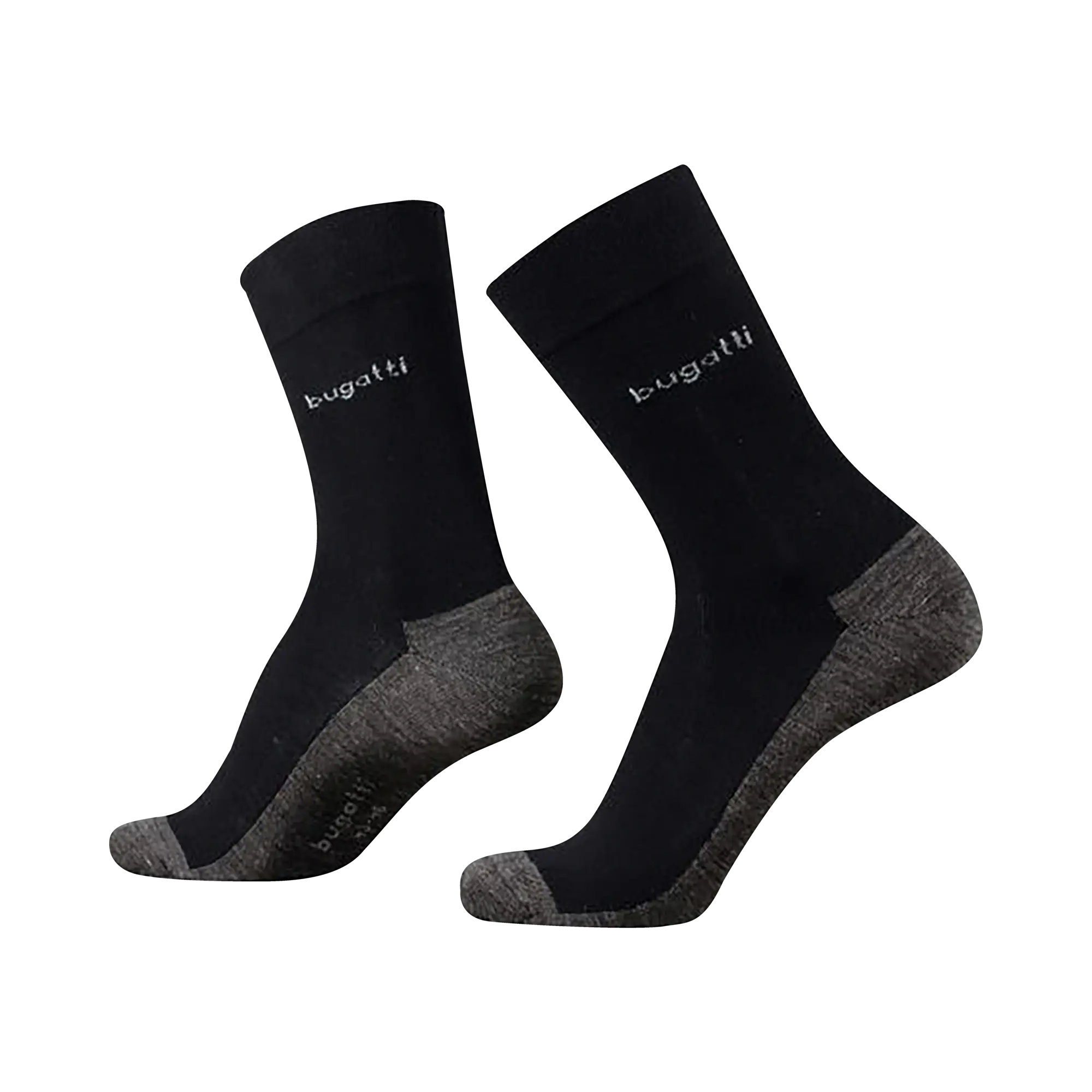 Socken im 2er Pack in schwarz - Ansicht: Büste Front