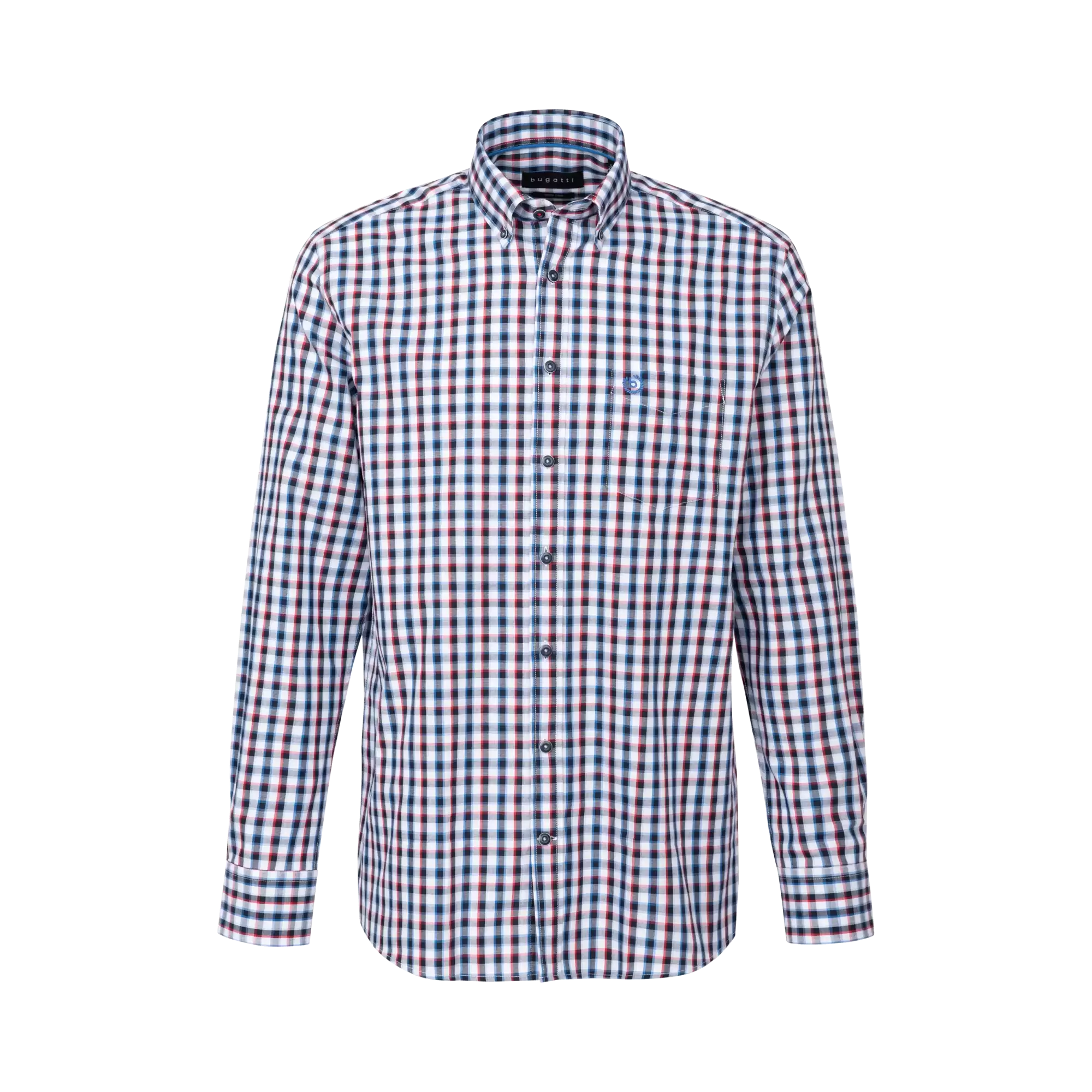 Shirt in a figure-flattering fit in navy - View: Bust front